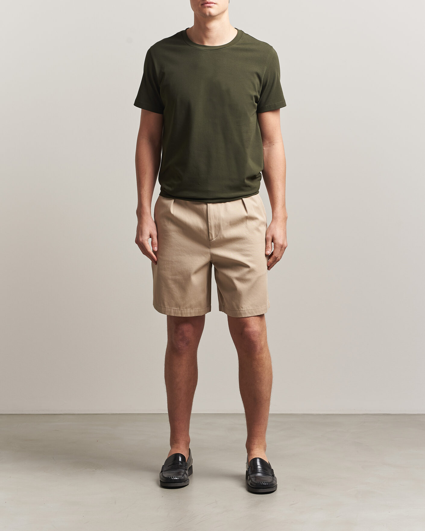 Homme | T-shirts | Filippa K | Soft Lycra T-Shirt Midnight Olive