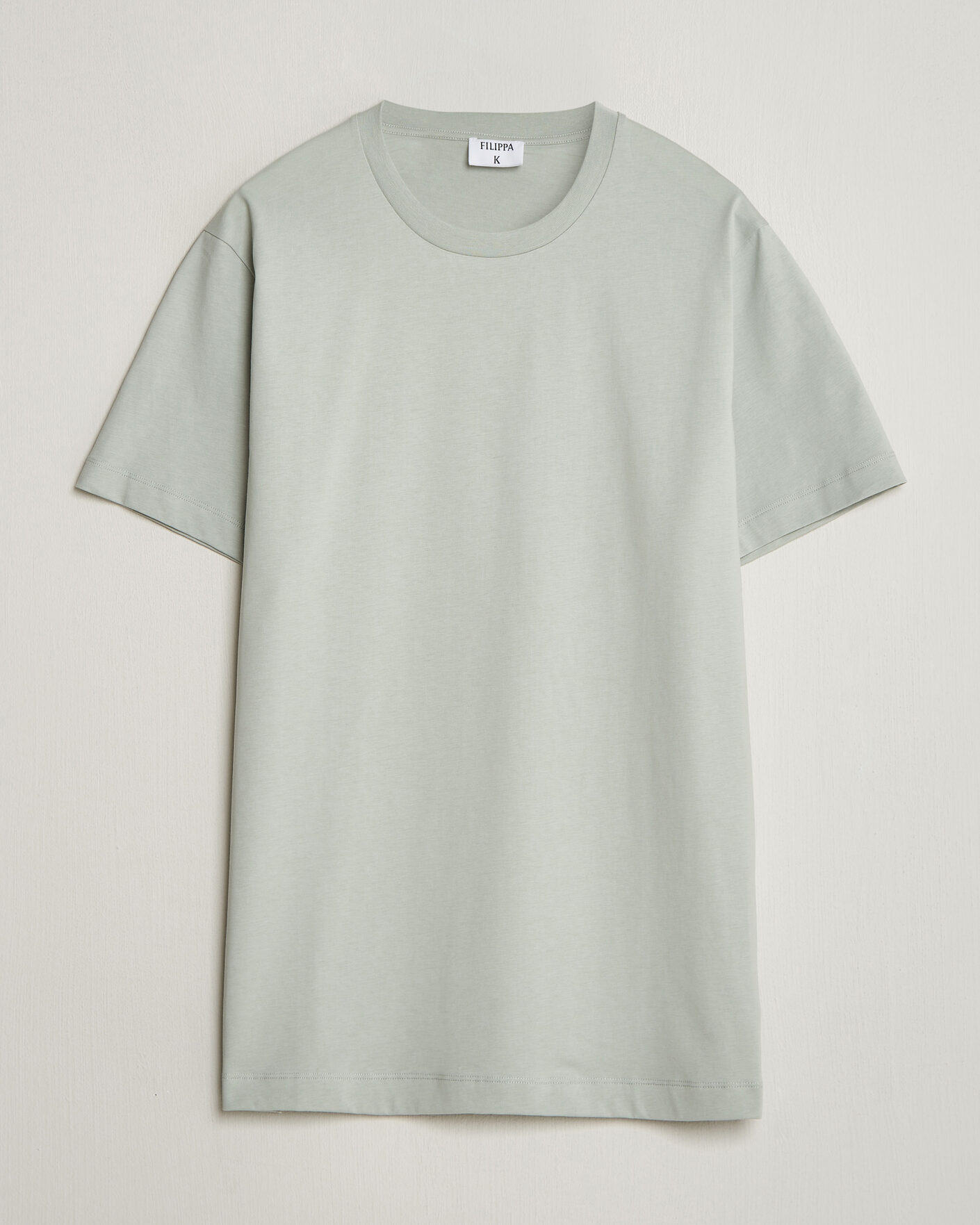 Homme | T-shirts | Filippa K | Filip Crew Neck T-Shirt Silver Grey