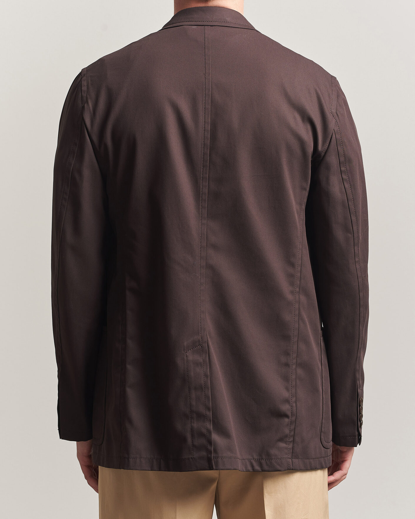 Heren | Blazers | Filippa K | Reese Cotton Double Breasted Blazer Dark Chocolate