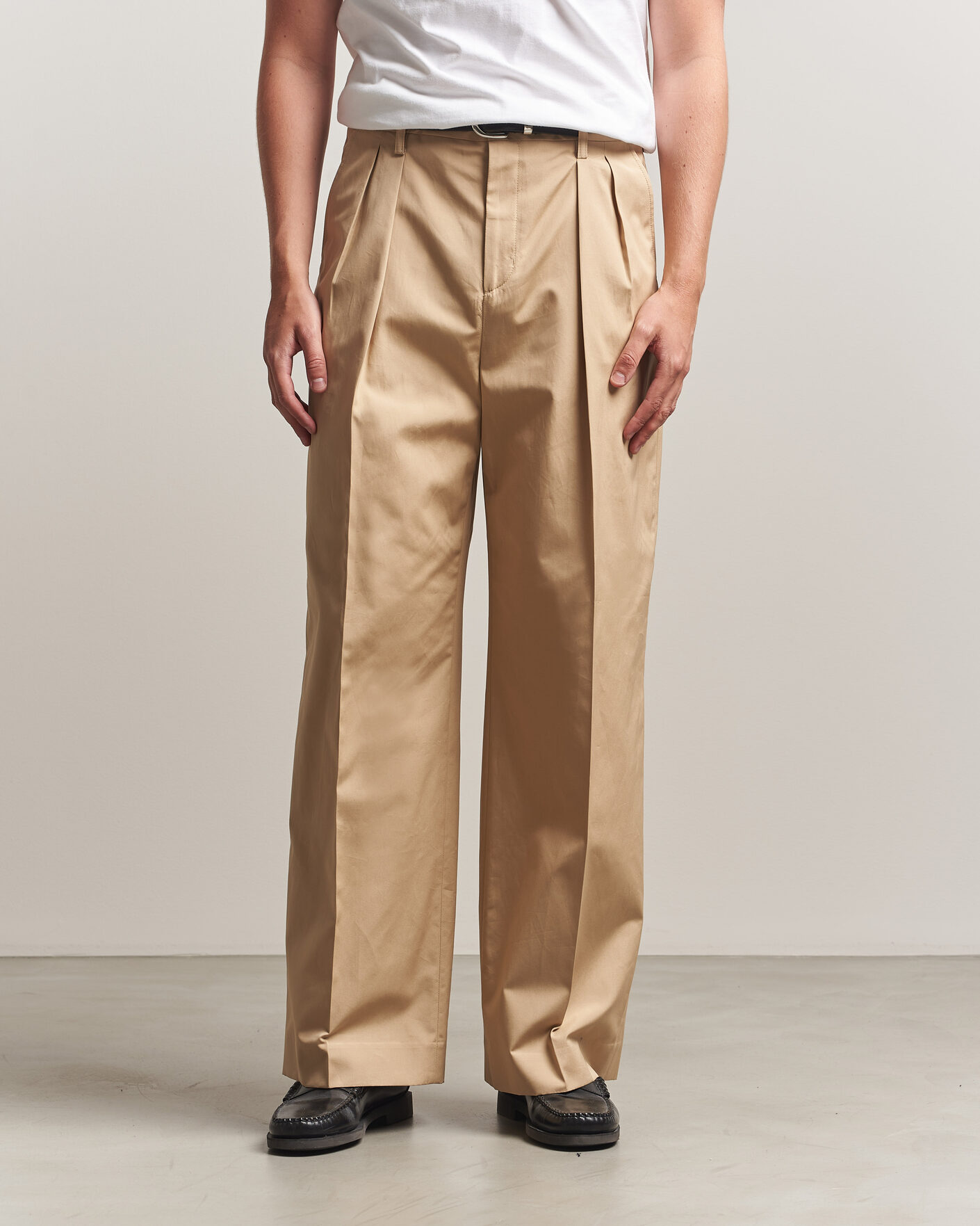 Heren | Broeken | Filippa K | Milo Cotton Trousers Canvas Beige