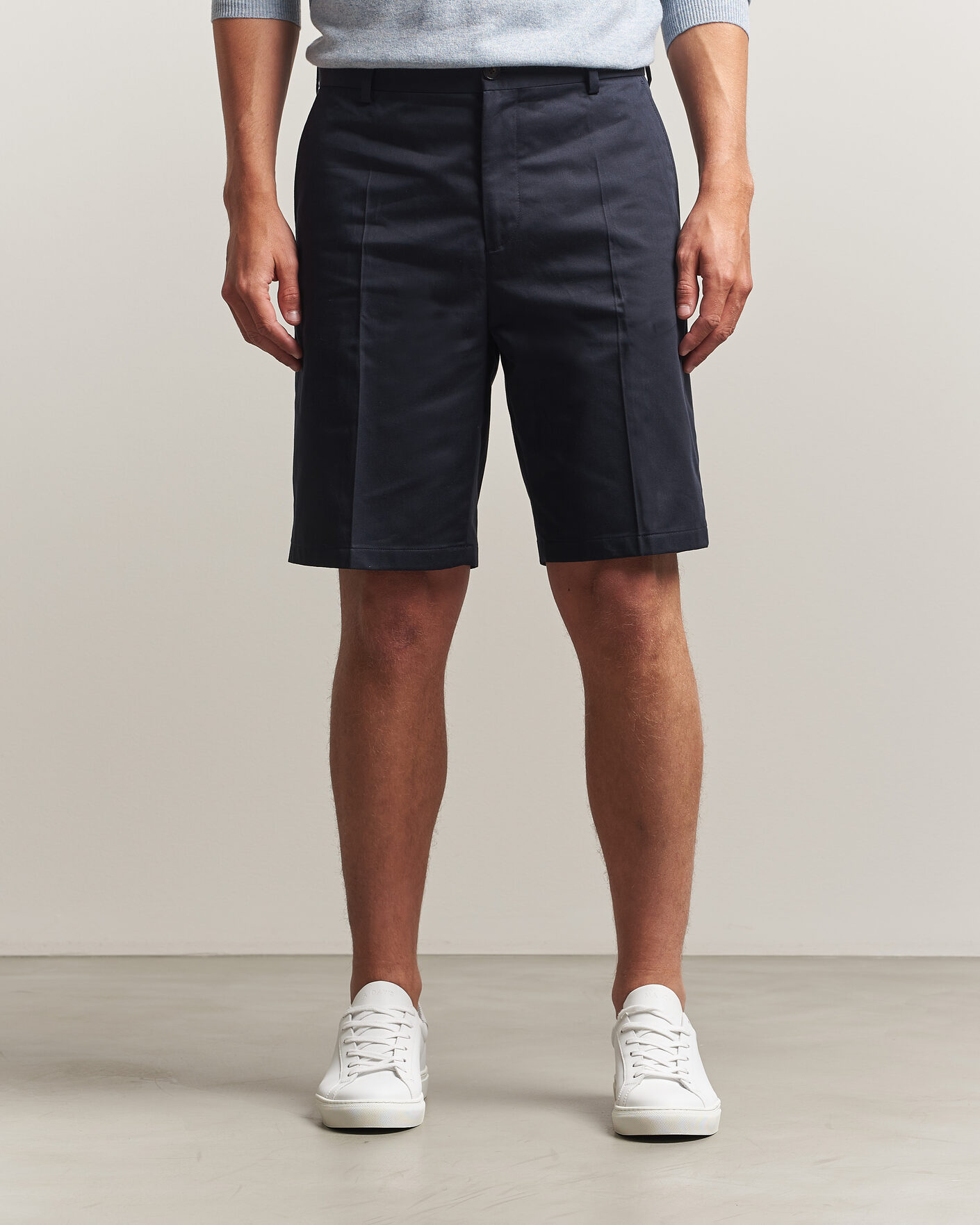 Homme | Shorts | Filippa K | Tailored Cotton Chino Shorts Navy