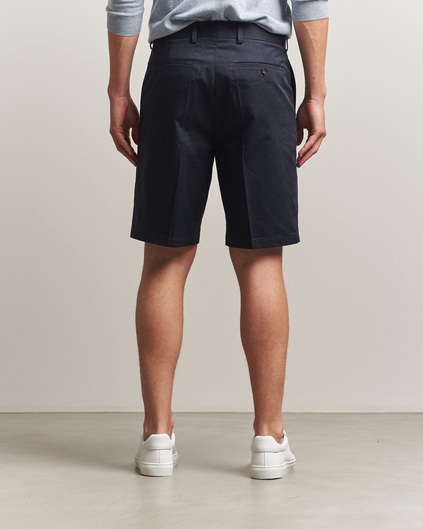 Homme | Shorts | Filippa K | Tailored Cotton Chino Shorts Navy