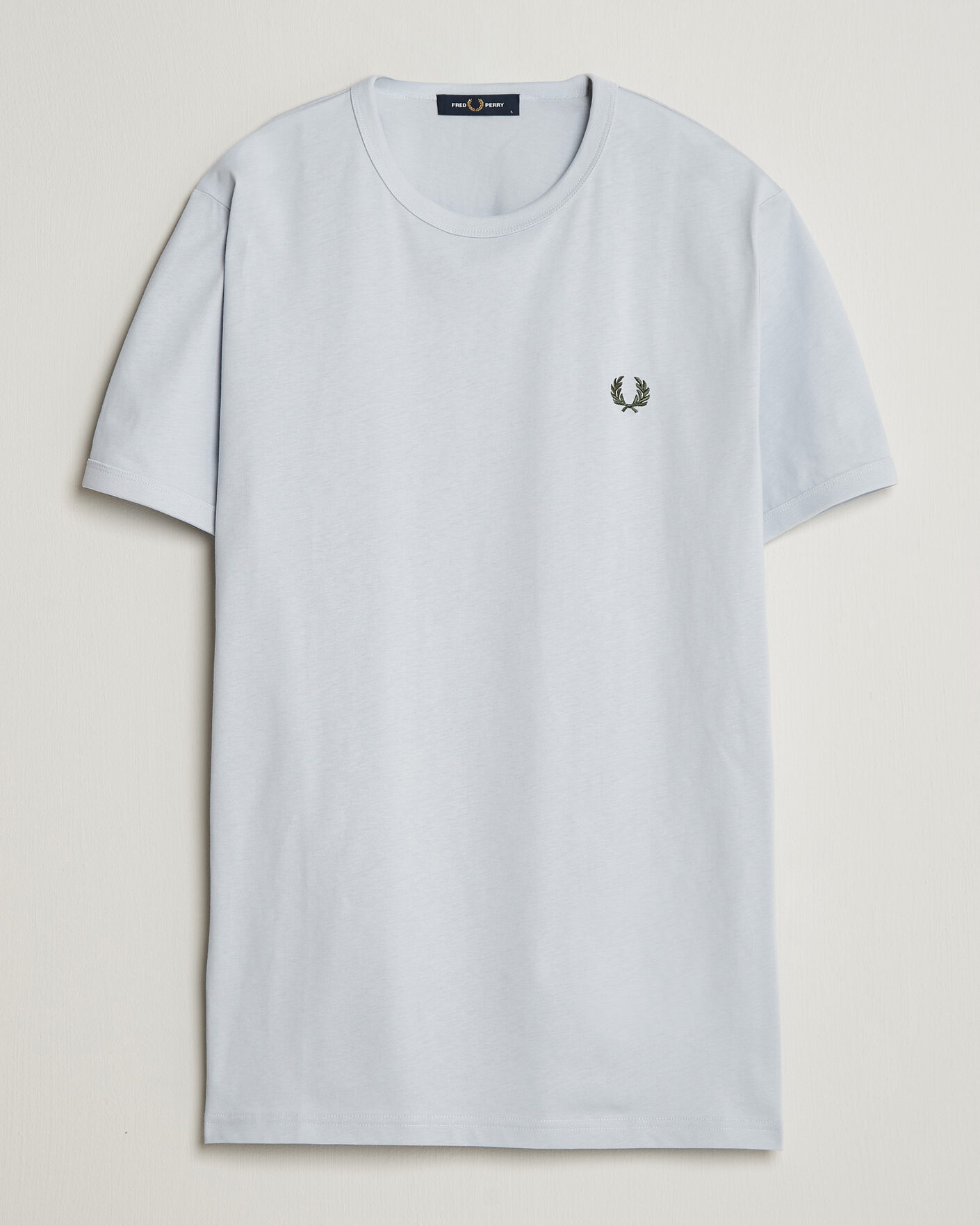 Heren | T-shirts | Fred Perry | Ringer T-Shirt Dusky Blue