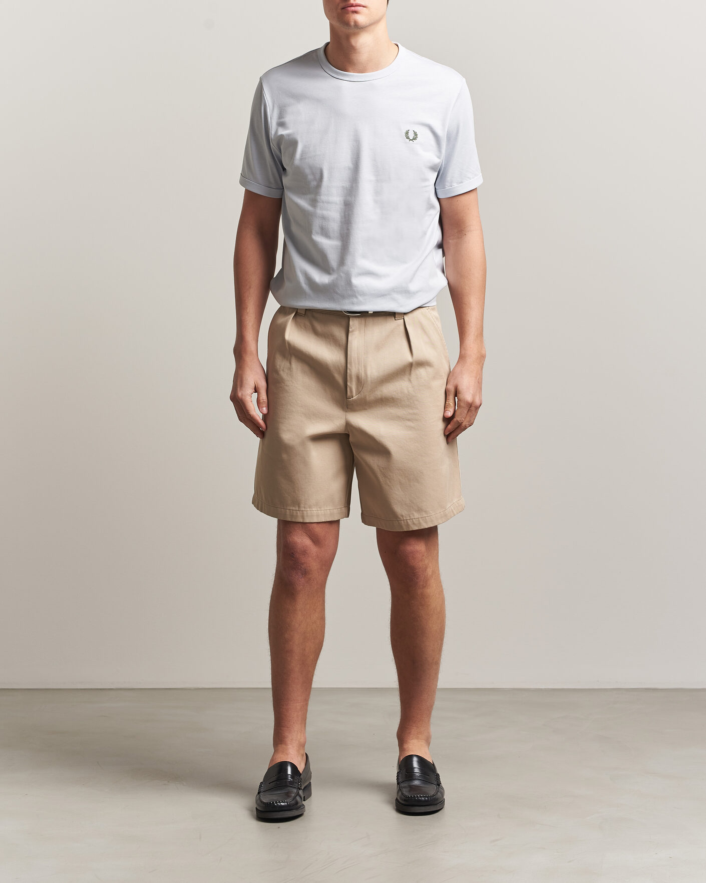 Heren | T-shirts | Fred Perry | Ringer T-Shirt Dusky Blue