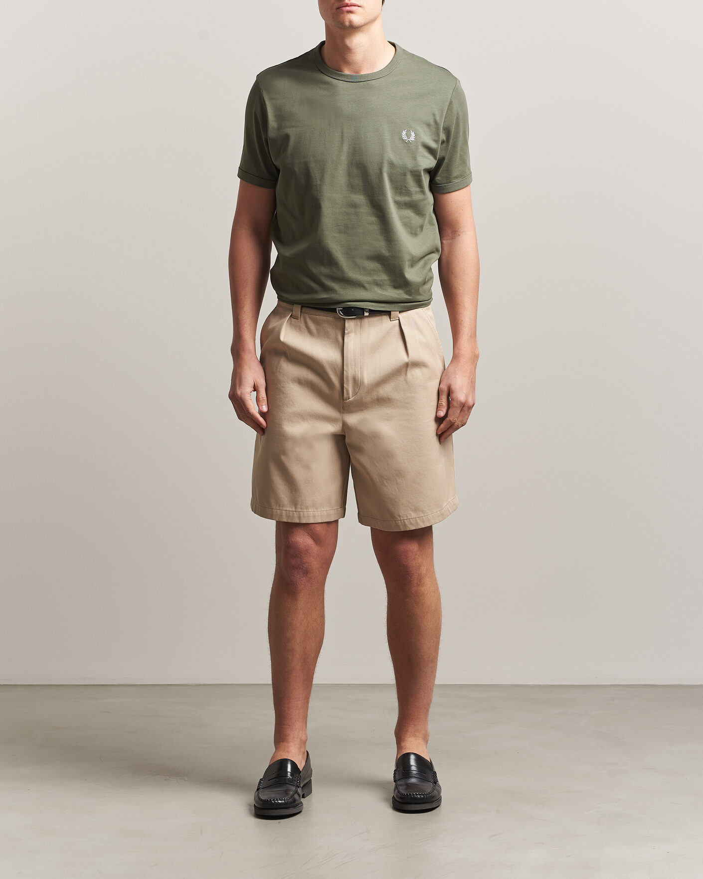 Homme | T-shirts | Fred Perry | Ringer T-Shirt Laurel Wreath Green