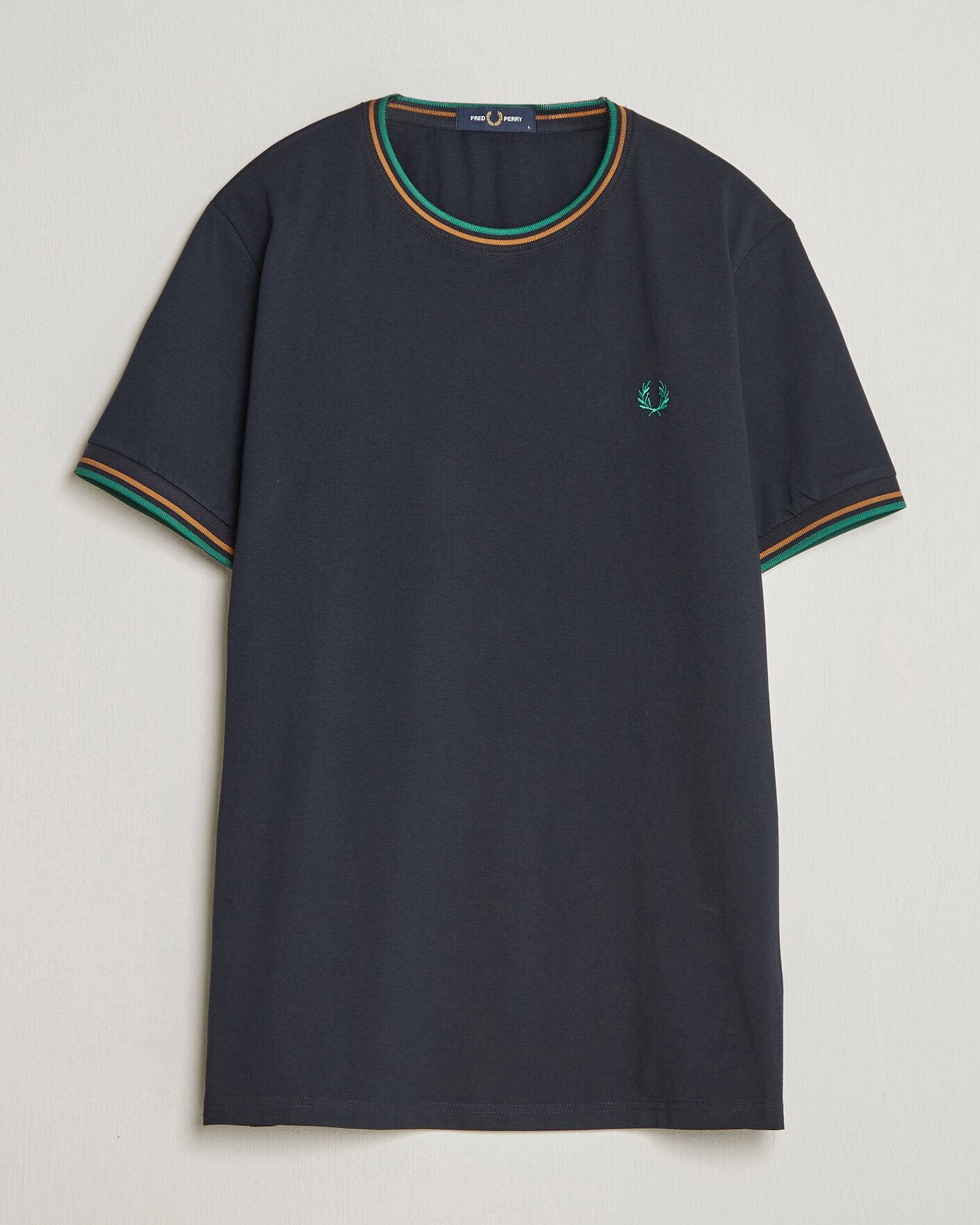 Heren | T-shirts | Fred Perry | Twin Tipped T-Shirt Navy