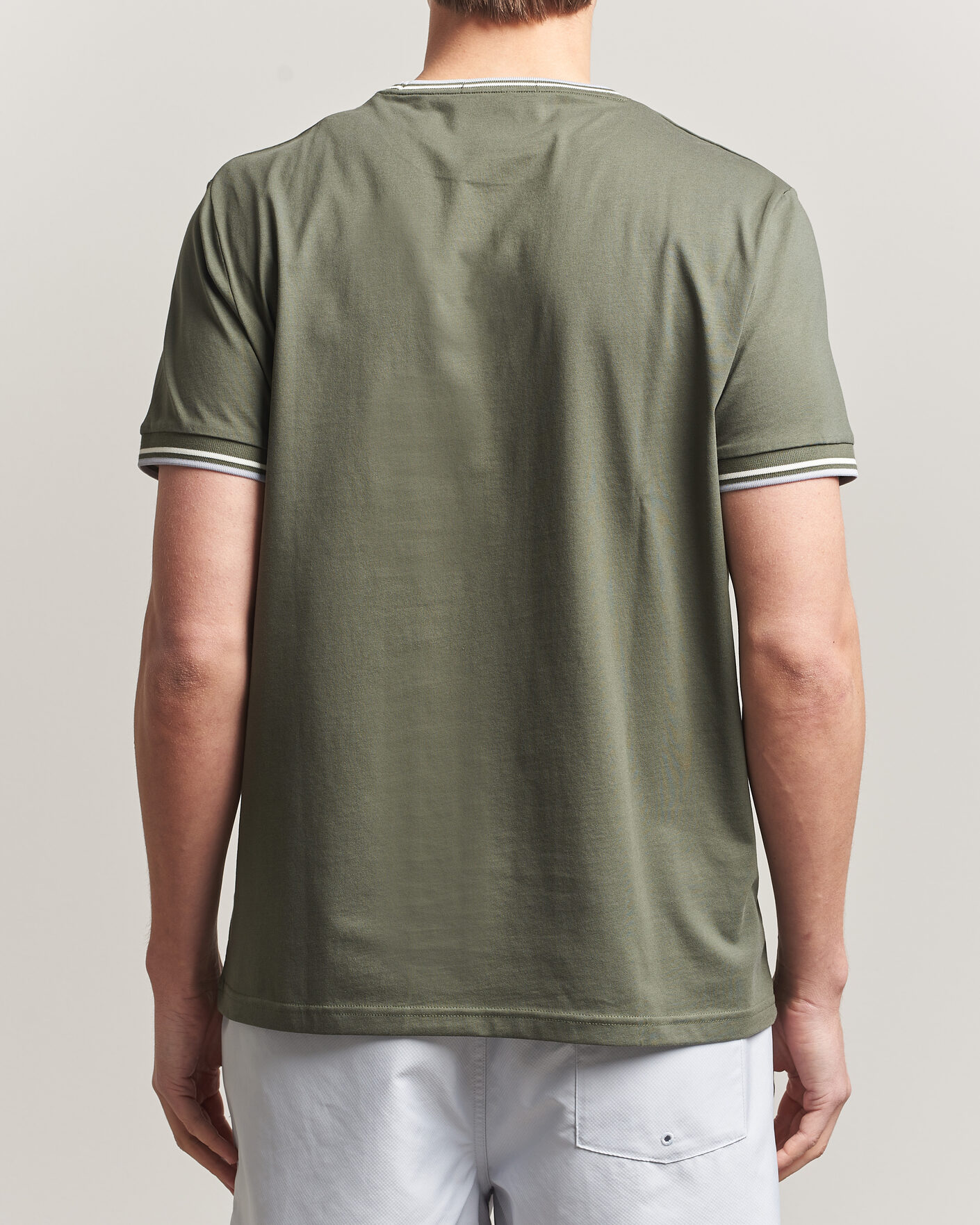 Homme | T-shirts | Fred Perry | Twin Tipped T-Shirt Laurel Wreath Green
