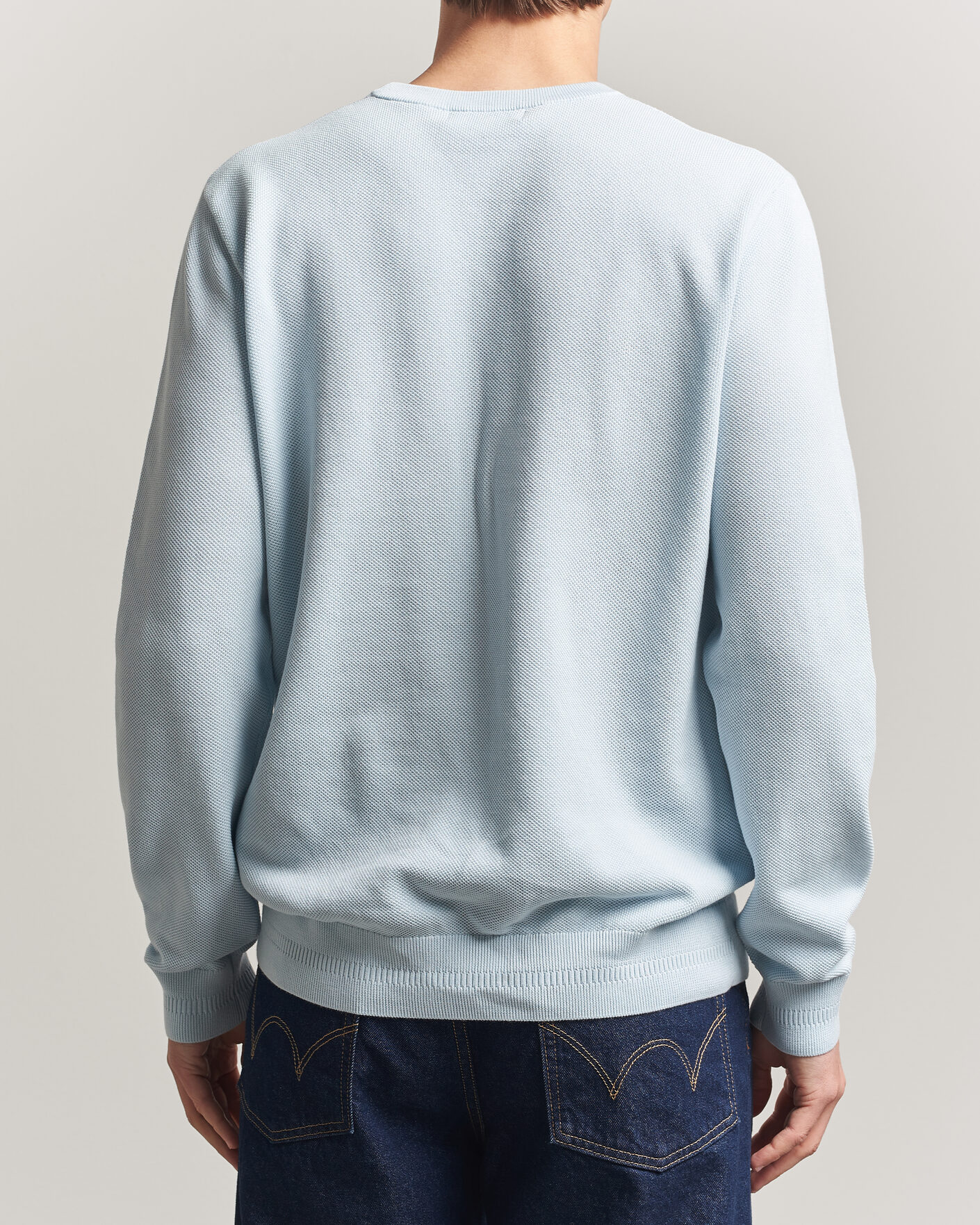 Homme | Pulls Et Tricots | Fred Perry | Piqué Stitched Sweater Light Ice
