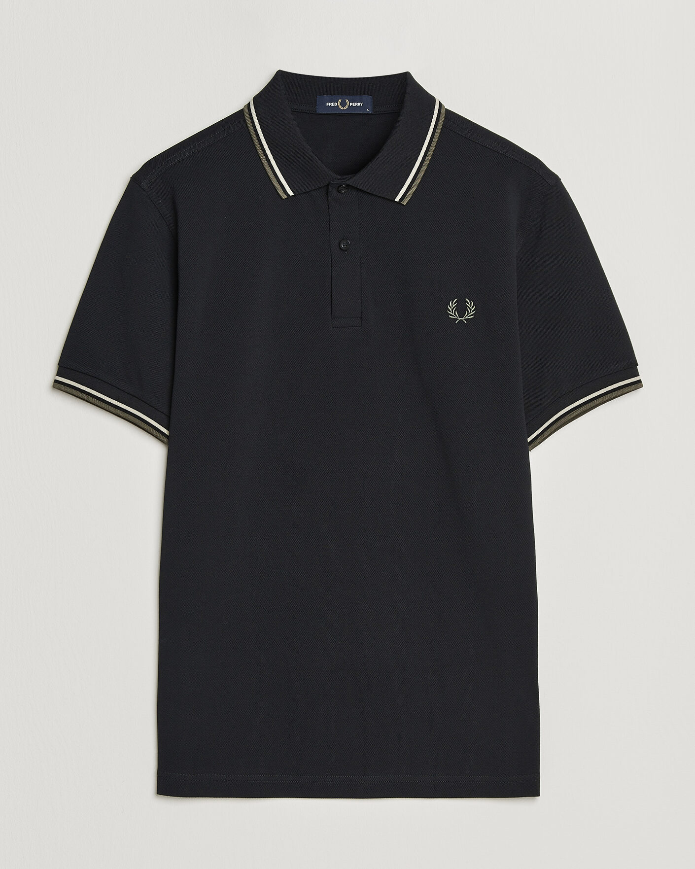 Heren | Polo's | Fred Perry | Twin Tipped Polo Shirt Black
