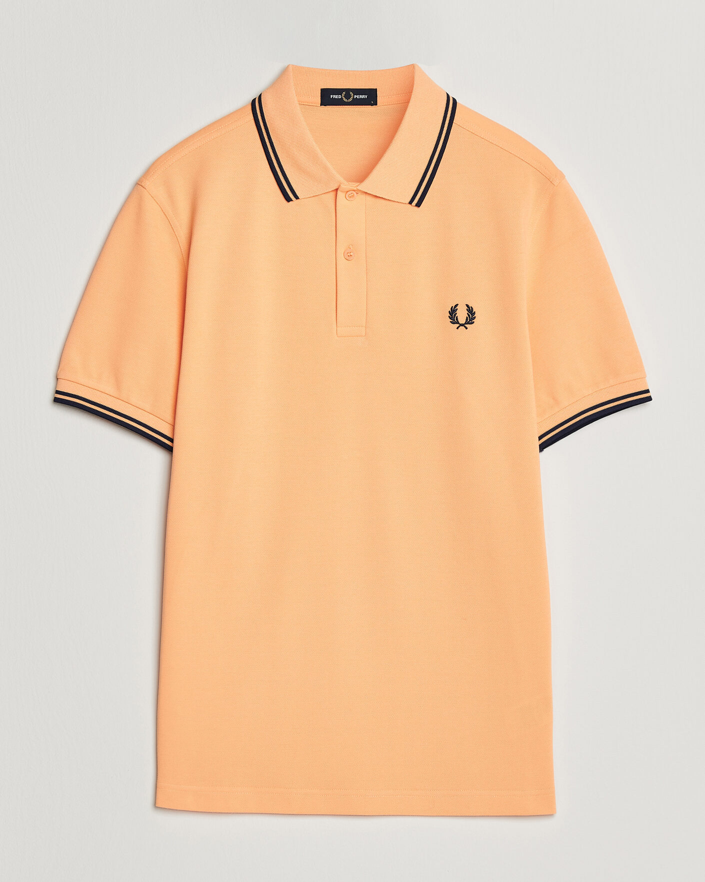 Homme | Polos | Fred Perry | Twin Tipped Polo Shirt Peach