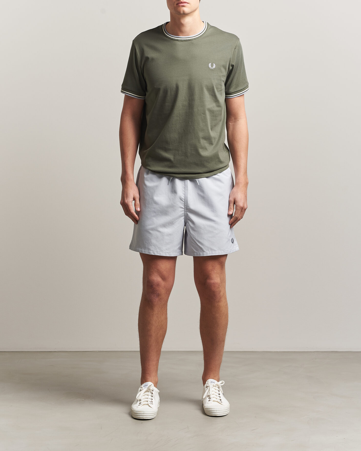 Homme | Maillots De Bain | Fred Perry | Classic Swimshorts Dusky Blue