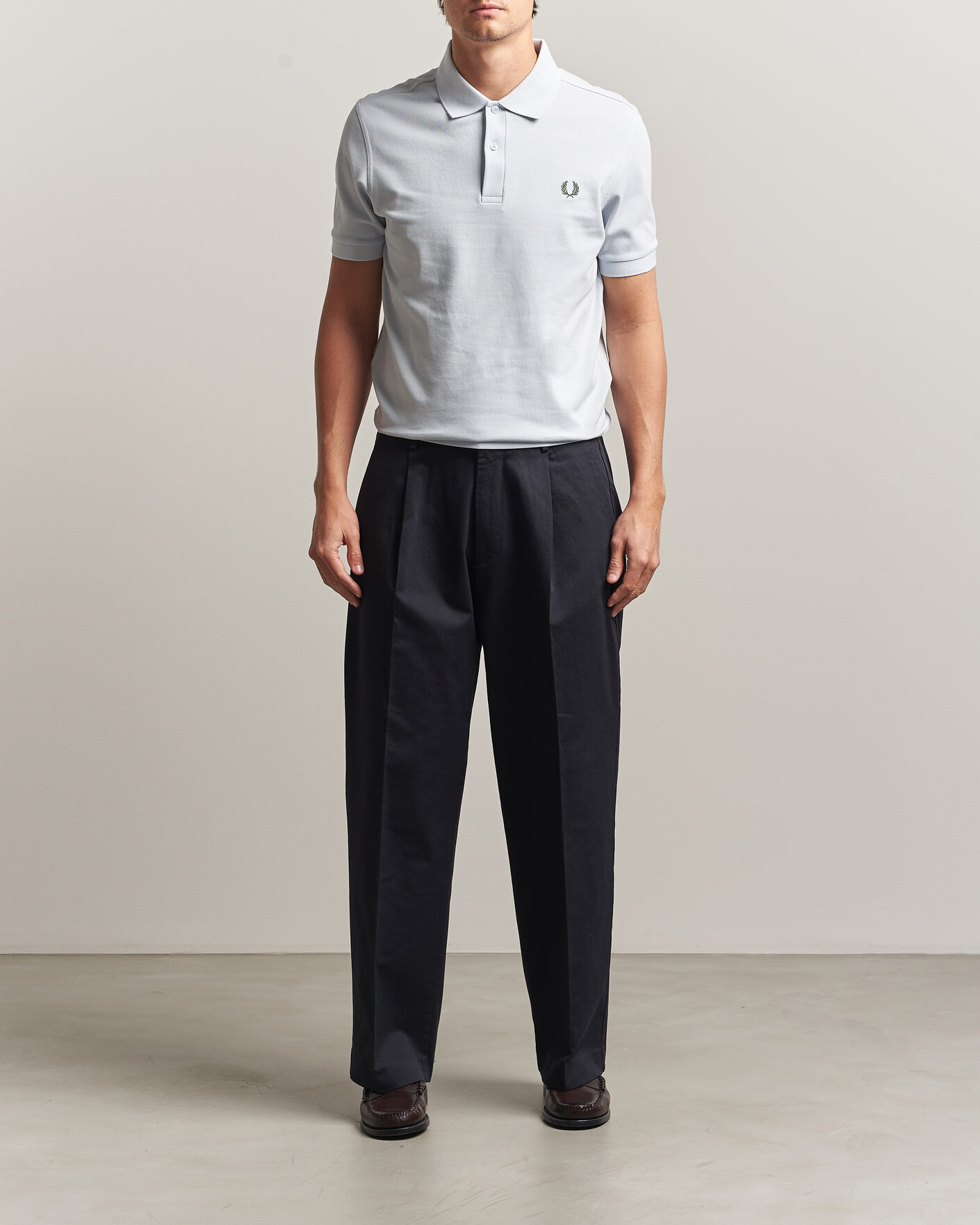 Heren | Polo's | Fred Perry | Plain Polo Shirt Dusty Blue
