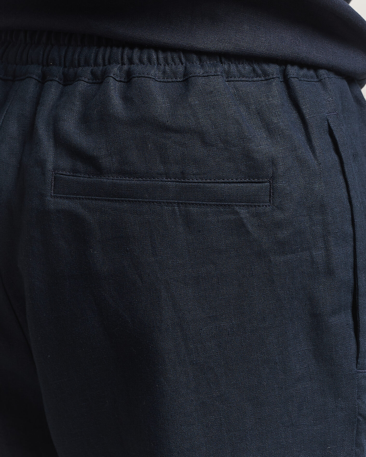 Heren | Broeken | J.Lindeberg | Noah Drape Linen Pants Navy