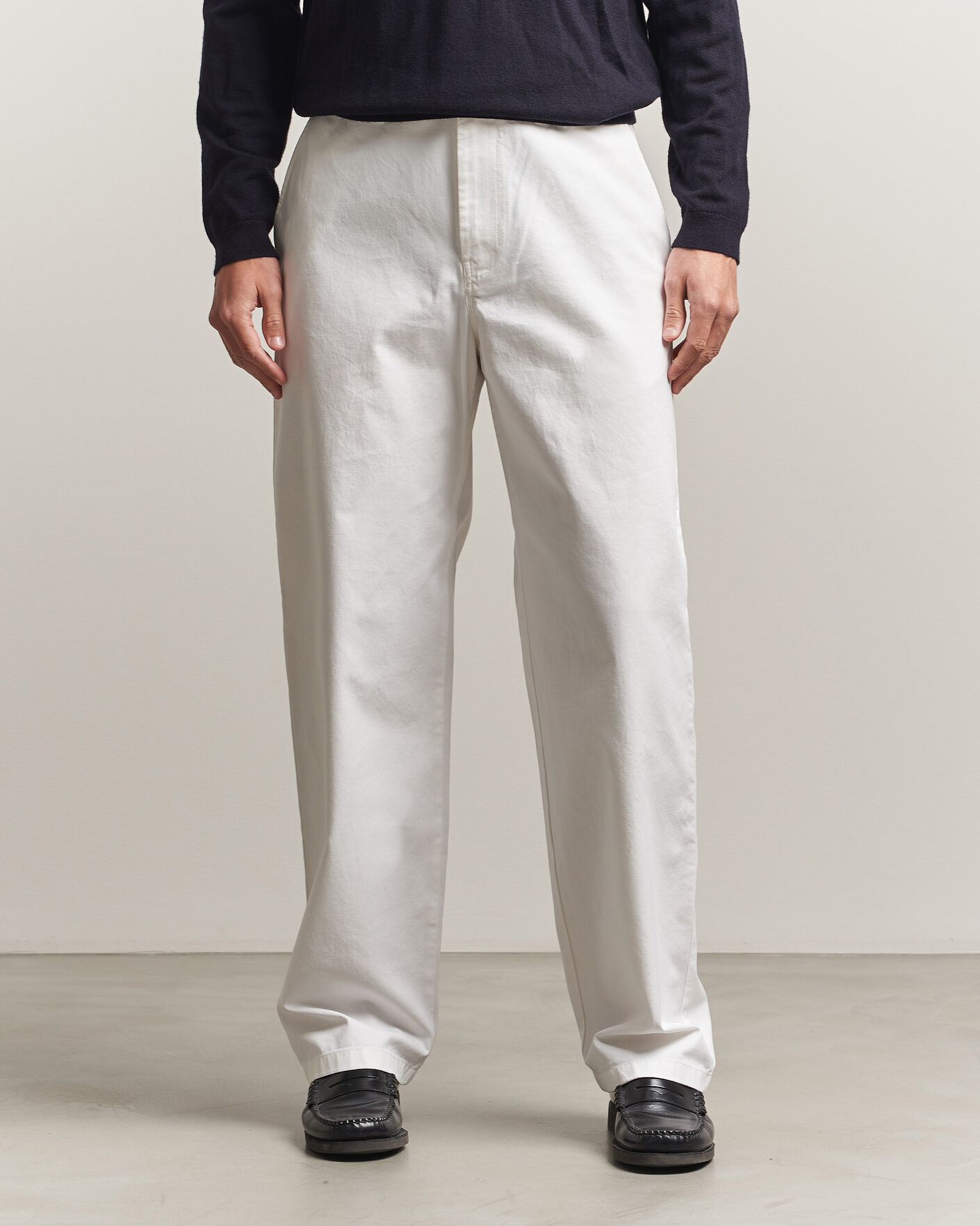 Homme | Pantalons | J.Lindeberg | Devyn Cotton Twill Pants White