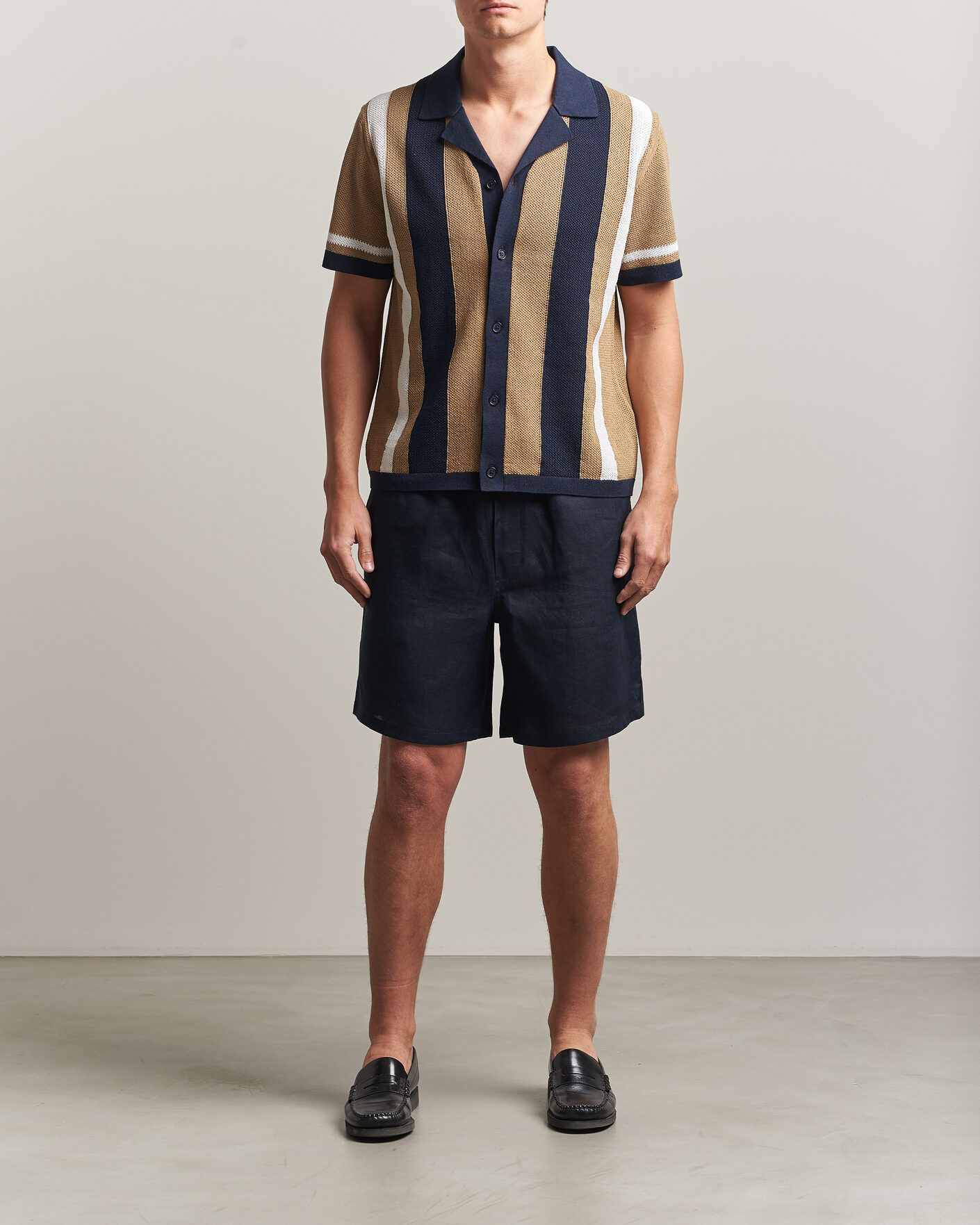 Heren | Overhemden | J.Lindeberg | Remus Knitted Resort Shirt Kelp