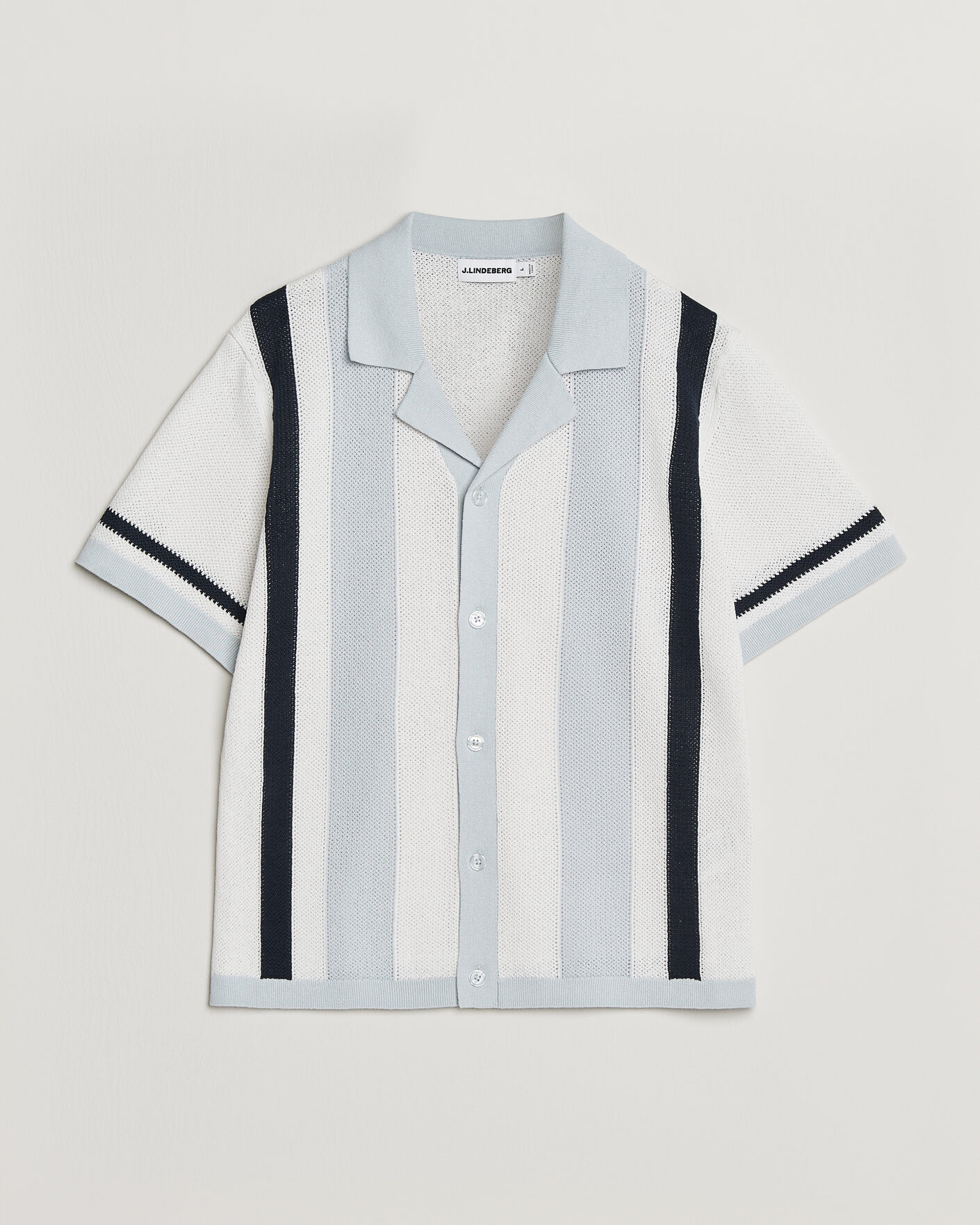 Heren | Overhemden | J.Lindeberg | Remus Knitted Resort Shirt Skywriting