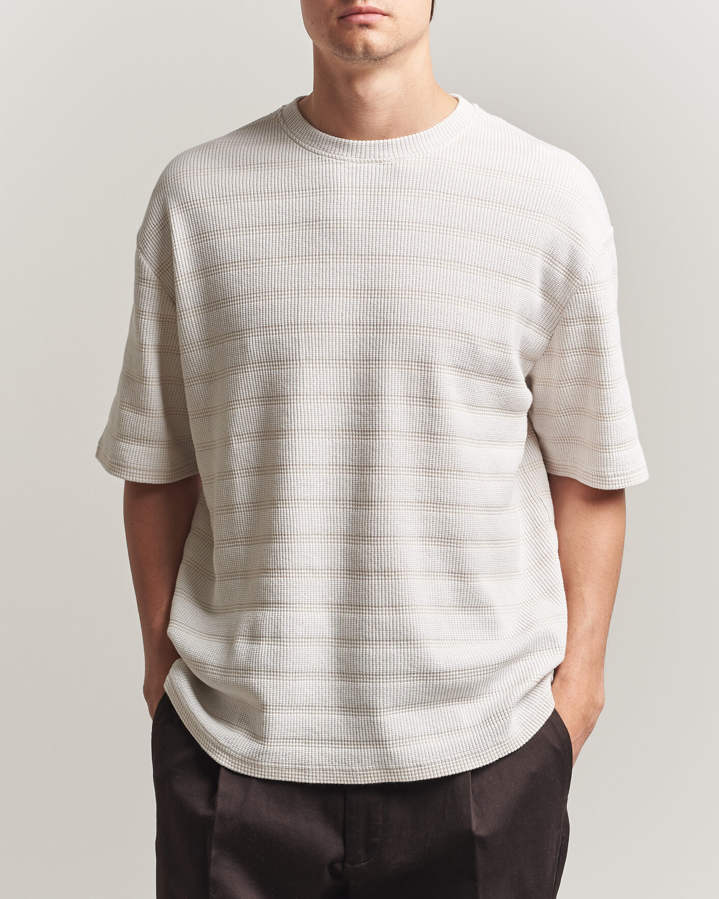 Homme | T-shirts | J.Lindeberg | Jose Jacquard T-Shirt Moonbeam