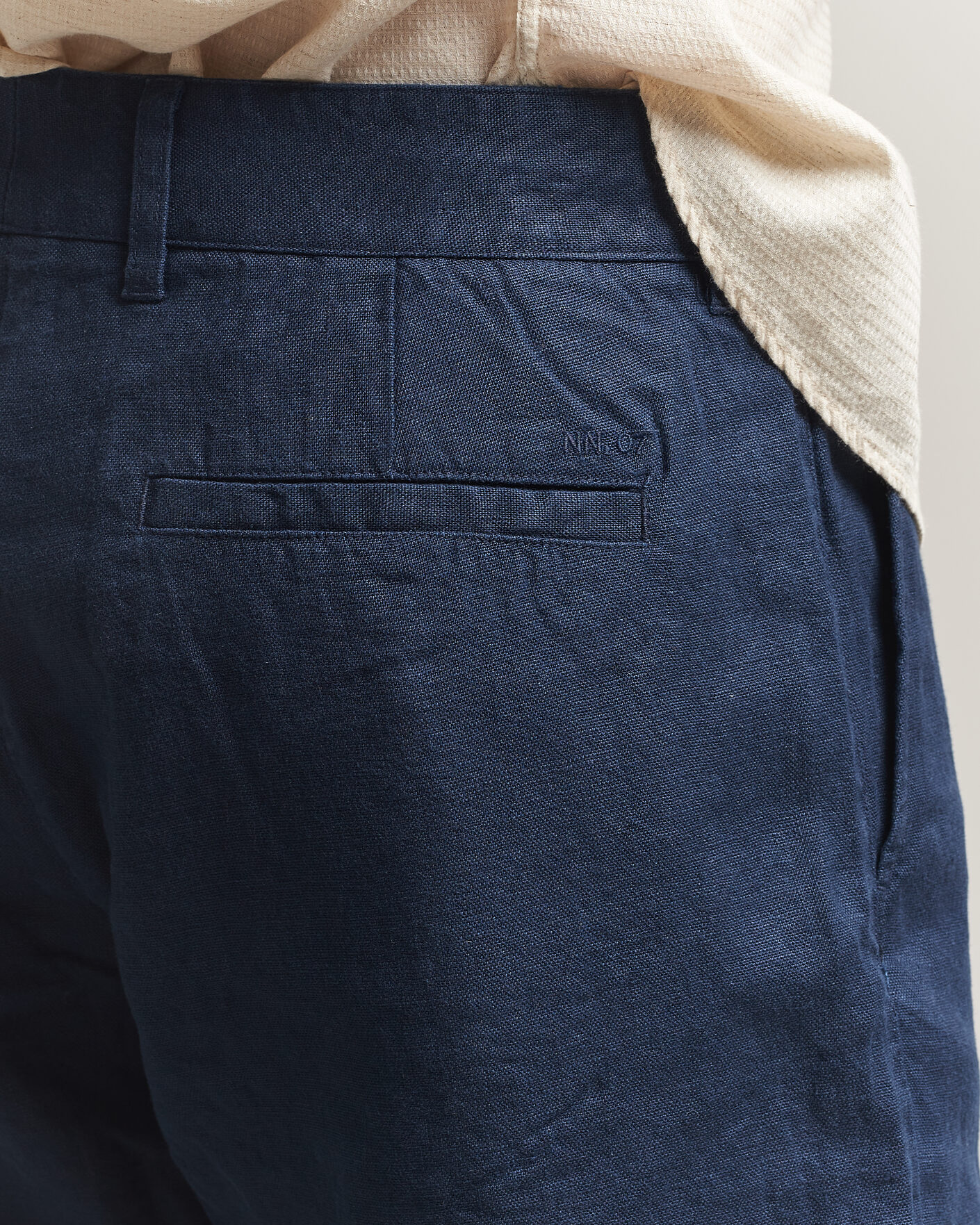 Heren | Korte broek | NN07 | Aden Linen Shorts Navy Blue