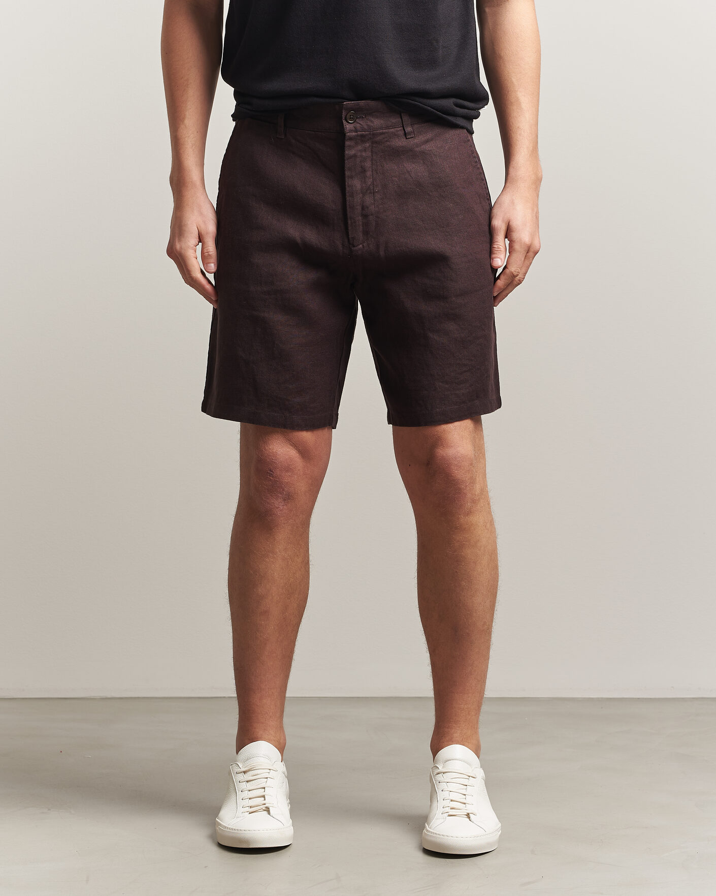 Homme | Shorts | NN07 | Aden Linen Shorts Dusky Port