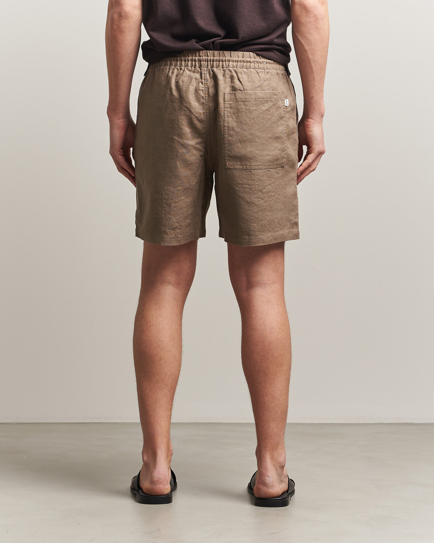 Heren | Korte broek | NN07 | Gregor Linen Drawstring Shorts Clay Mirage