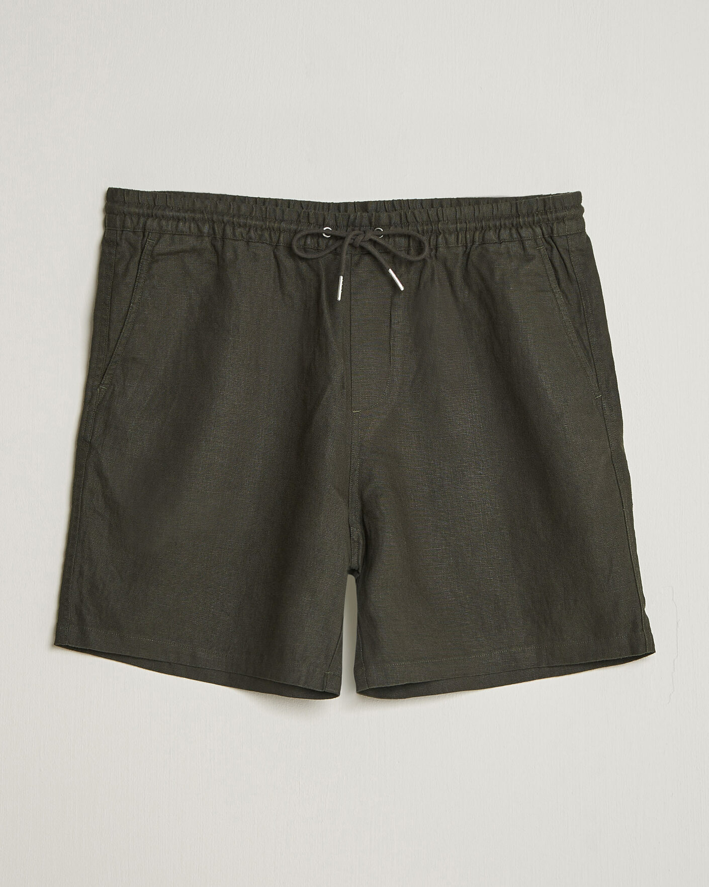  |  | NN07 | Gregor Linen Drawstring Shorts Dark Army