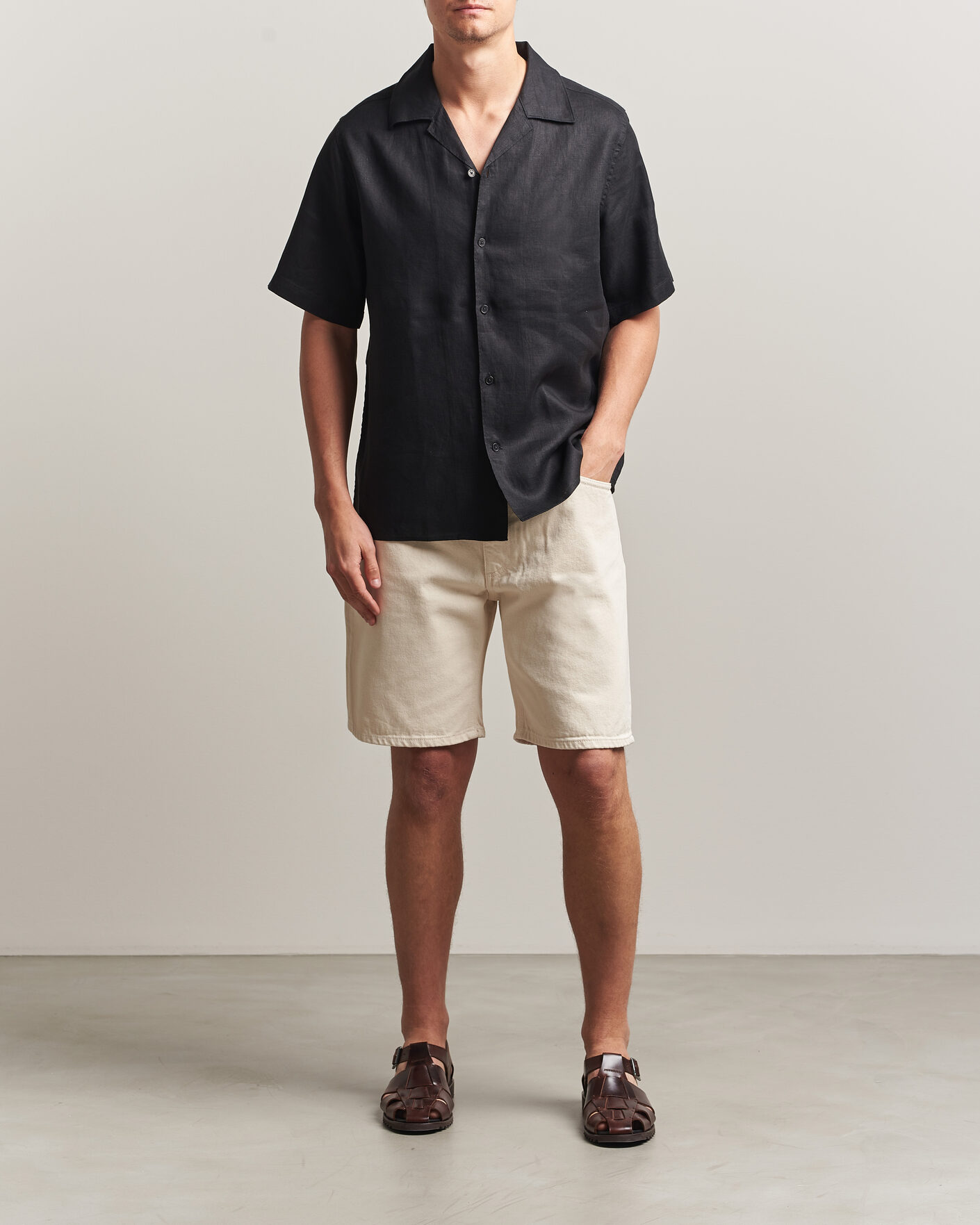 Homme | Chemises | NN07 | Julio Linen Resort Shirt Black
