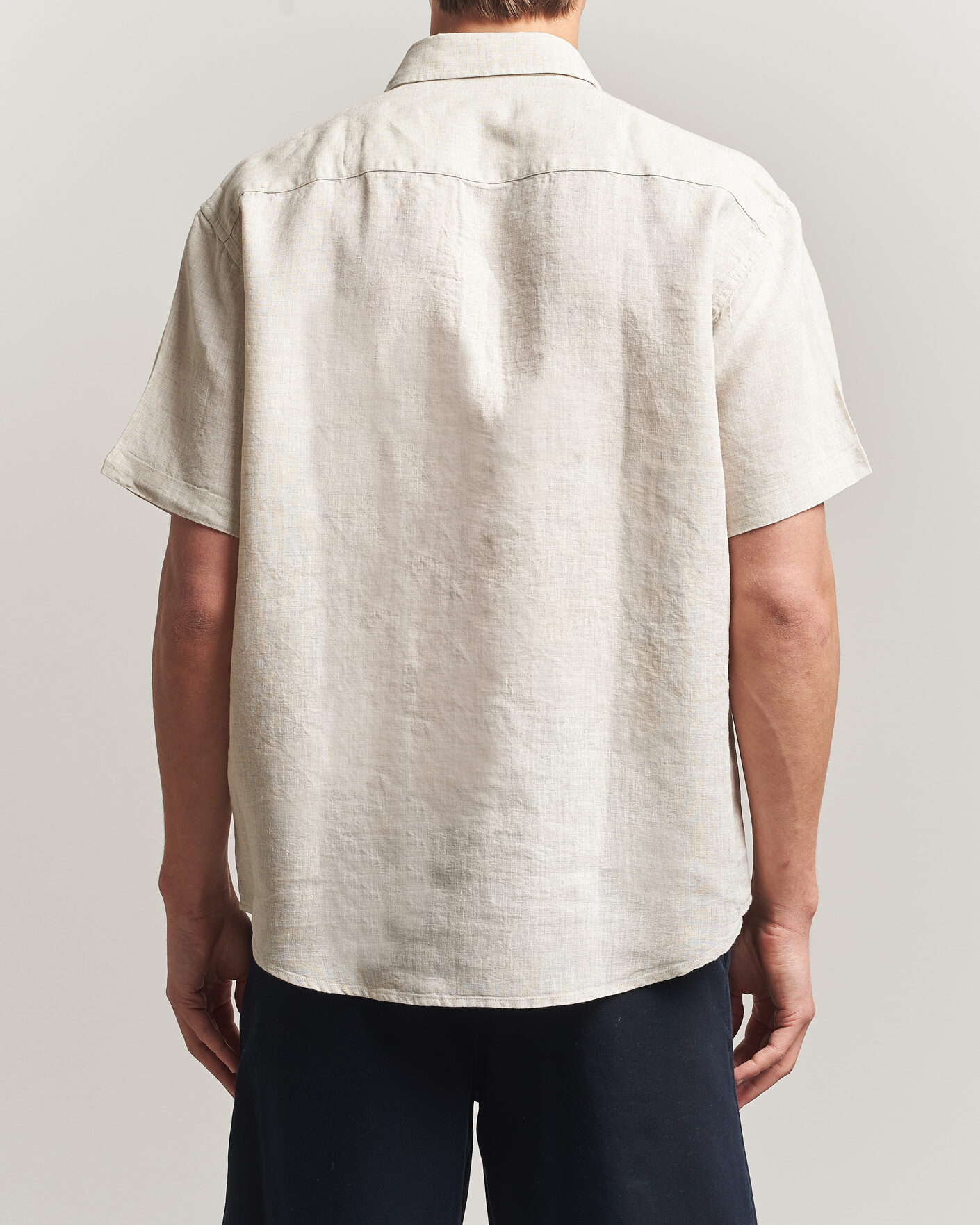 Homme | Chemises | NN07 | Deon Linen Short Sleeve Shirt Oat