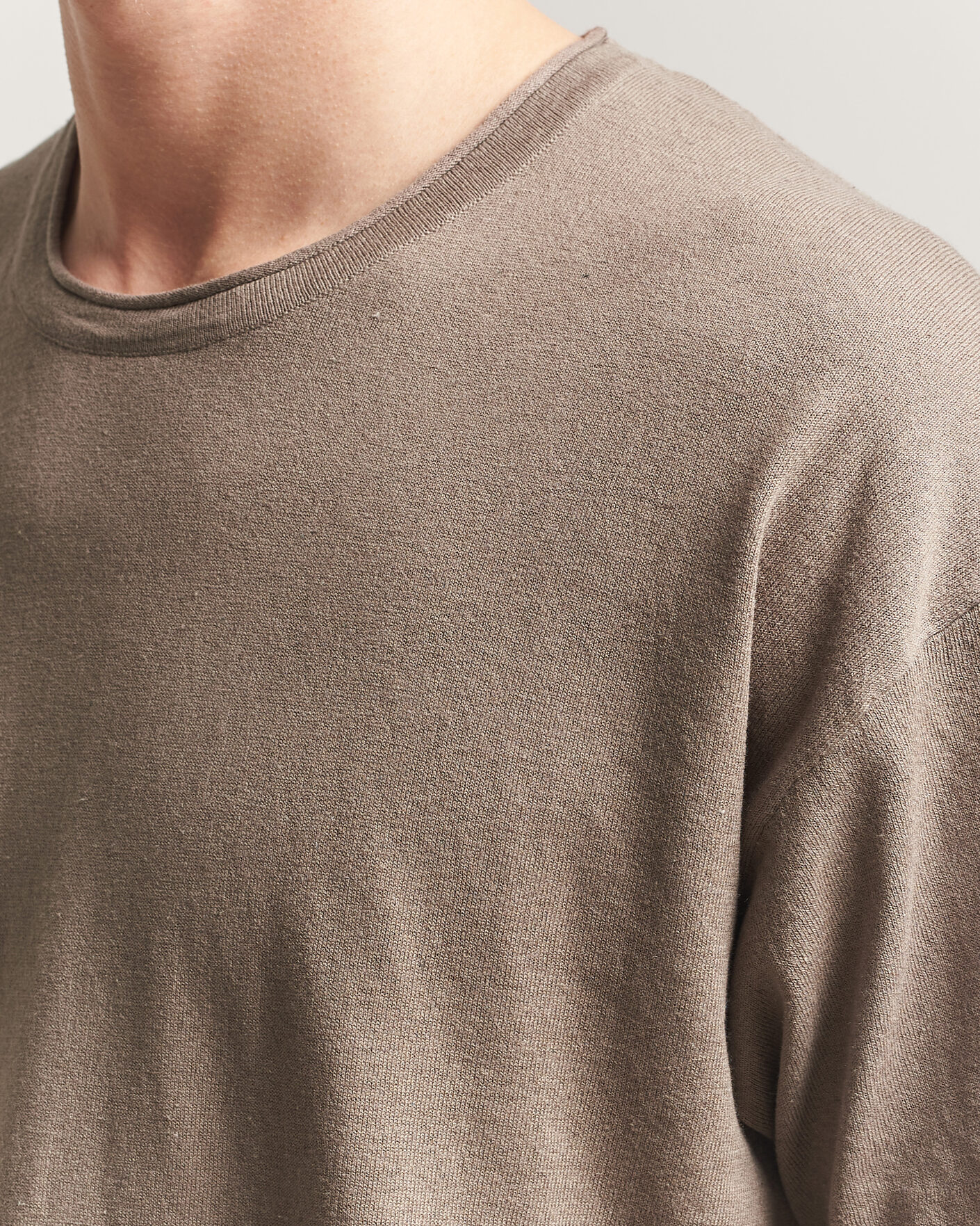 Heren | T-shirts | NN07 | Ryan Cotton/Linen T-Shirt Clay Mirage