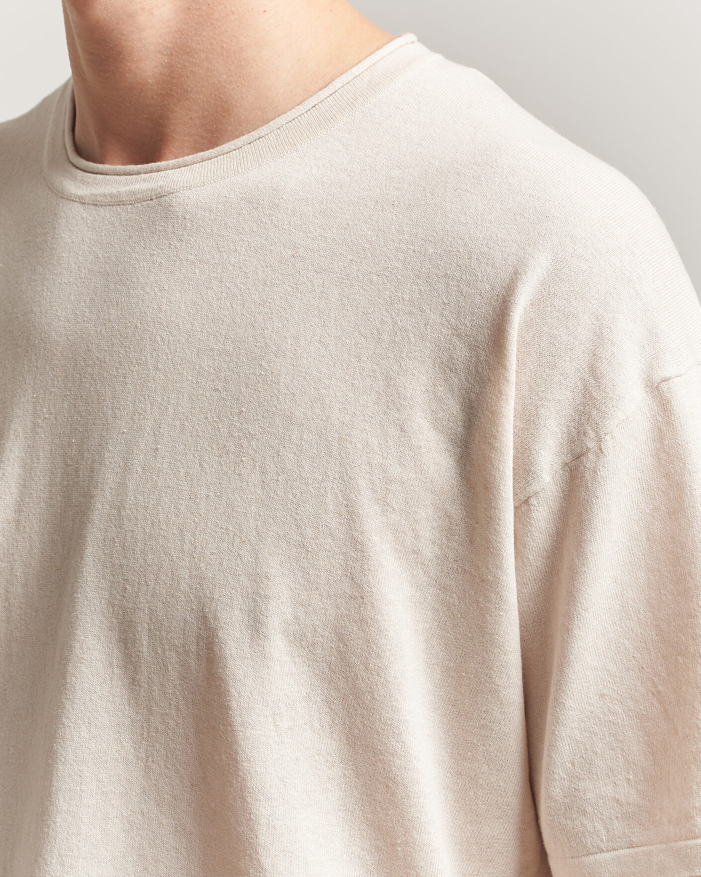 Homme | T-shirts | NN07 | Ryan Cotton/Linen T-Shirt Oat