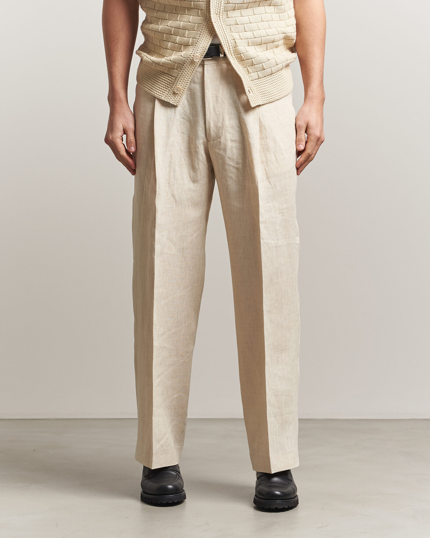 Homme | Pantalons | NN07 | Kay Relaxed Fit Linen Trousers Oat
