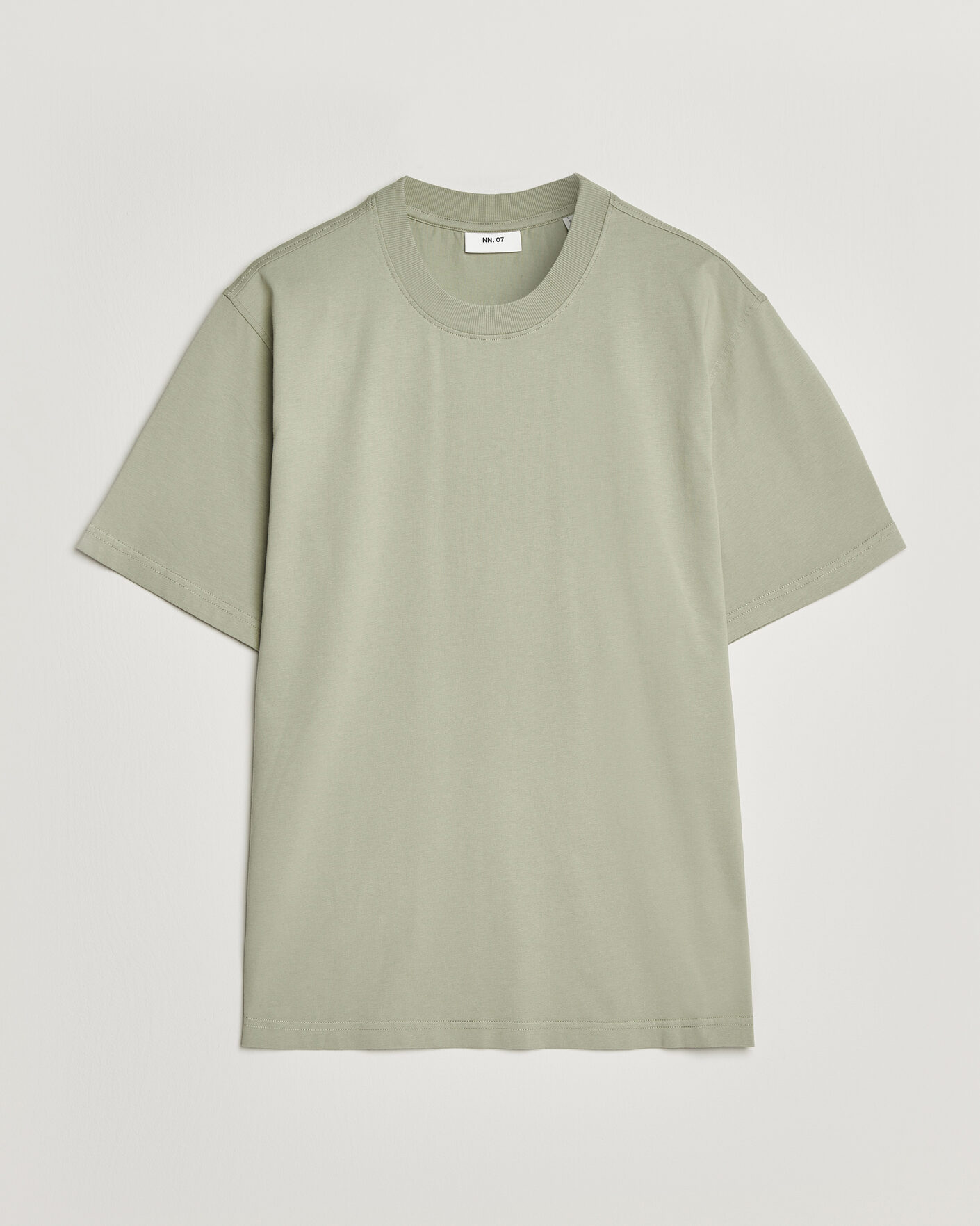 Heren | T-shirts | NN07 | Adam Crew Neck T-Shirt Sage Green