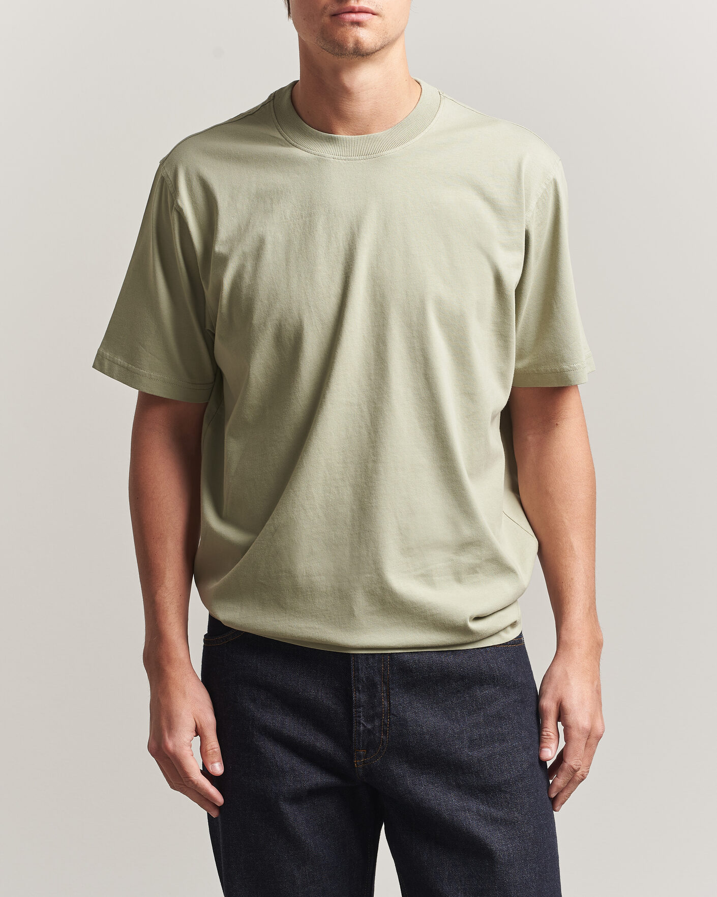 Homme | T-shirts | NN07 | Adam Crew Neck T-Shirt Sage Green
