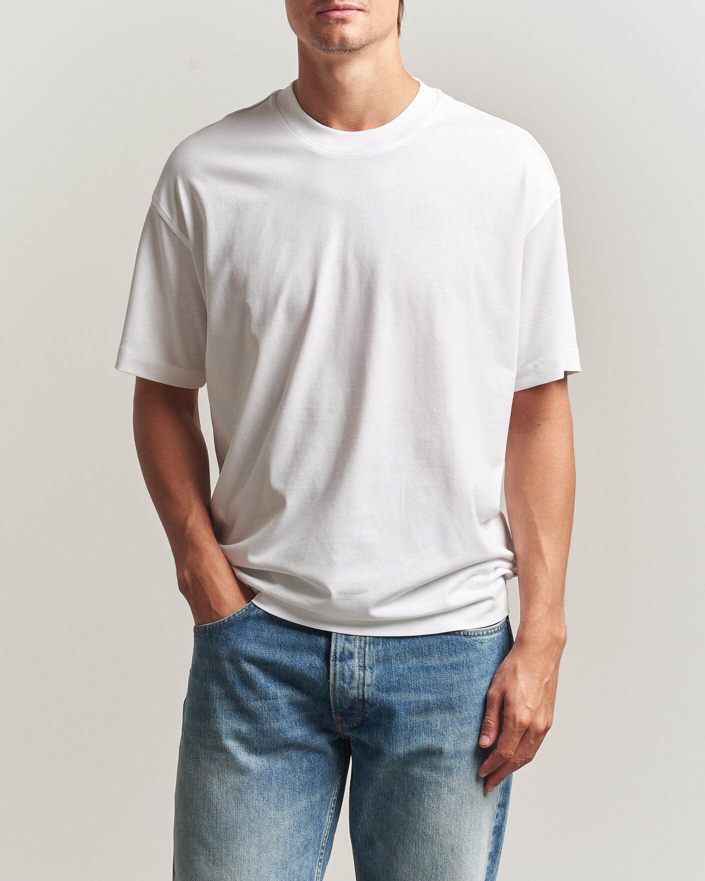 Homme | T-shirts | NN07 | Lionel Suvin Cotton Crew Neck T-Shirt White