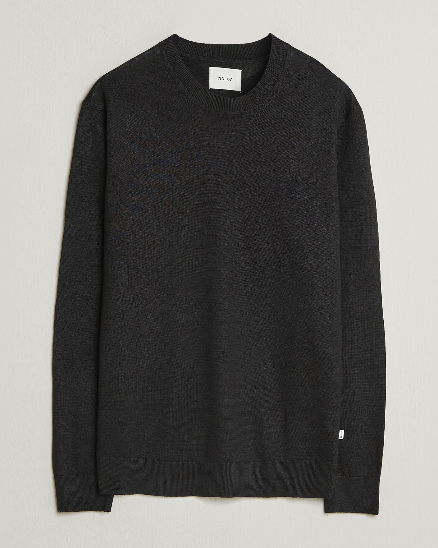 Heren | Truien | NN07 | Ted Linen Knitted Sweater Black