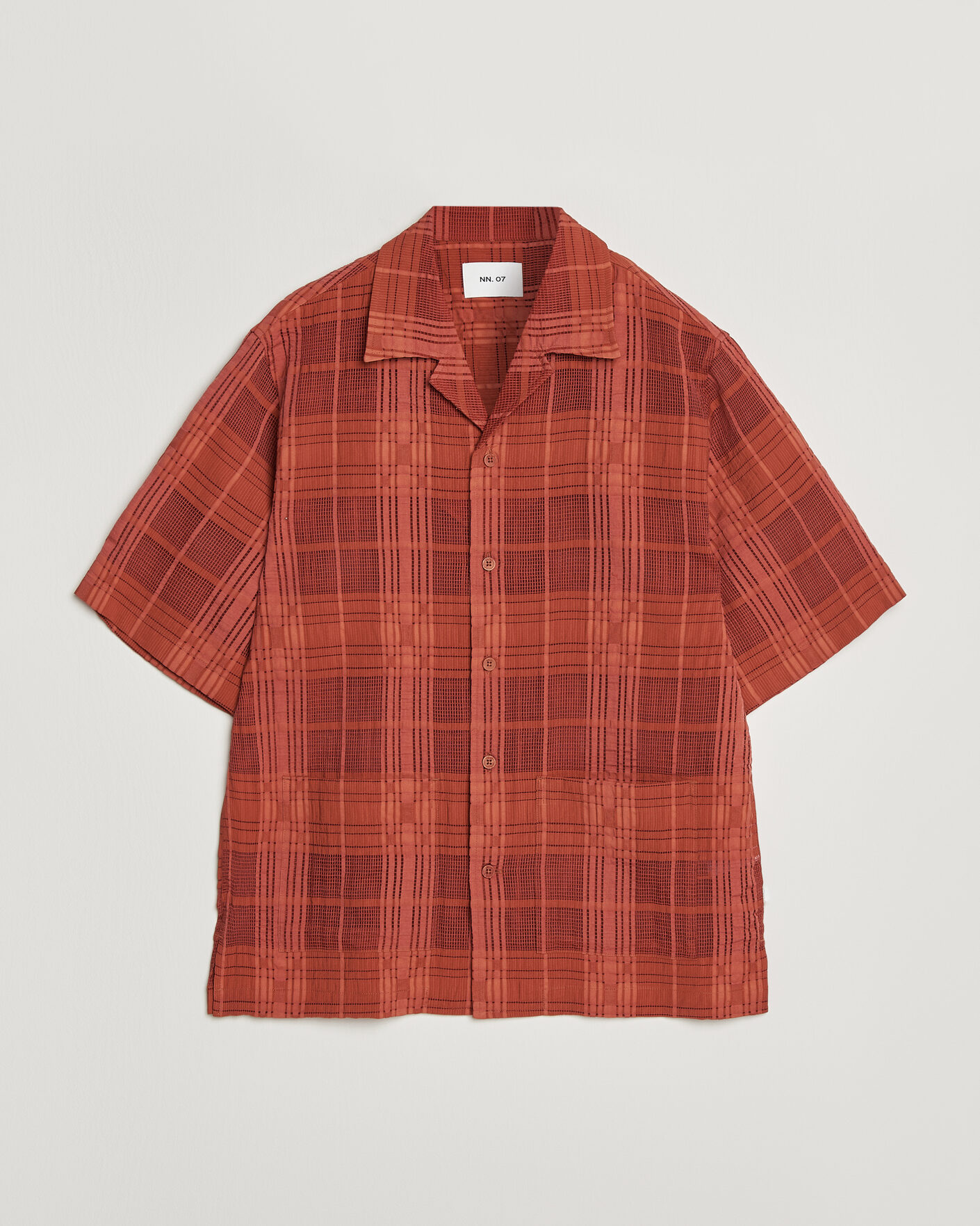 Homme | Chemises | NN07 | Ben Short Sleeve Shirt Sienna Heat