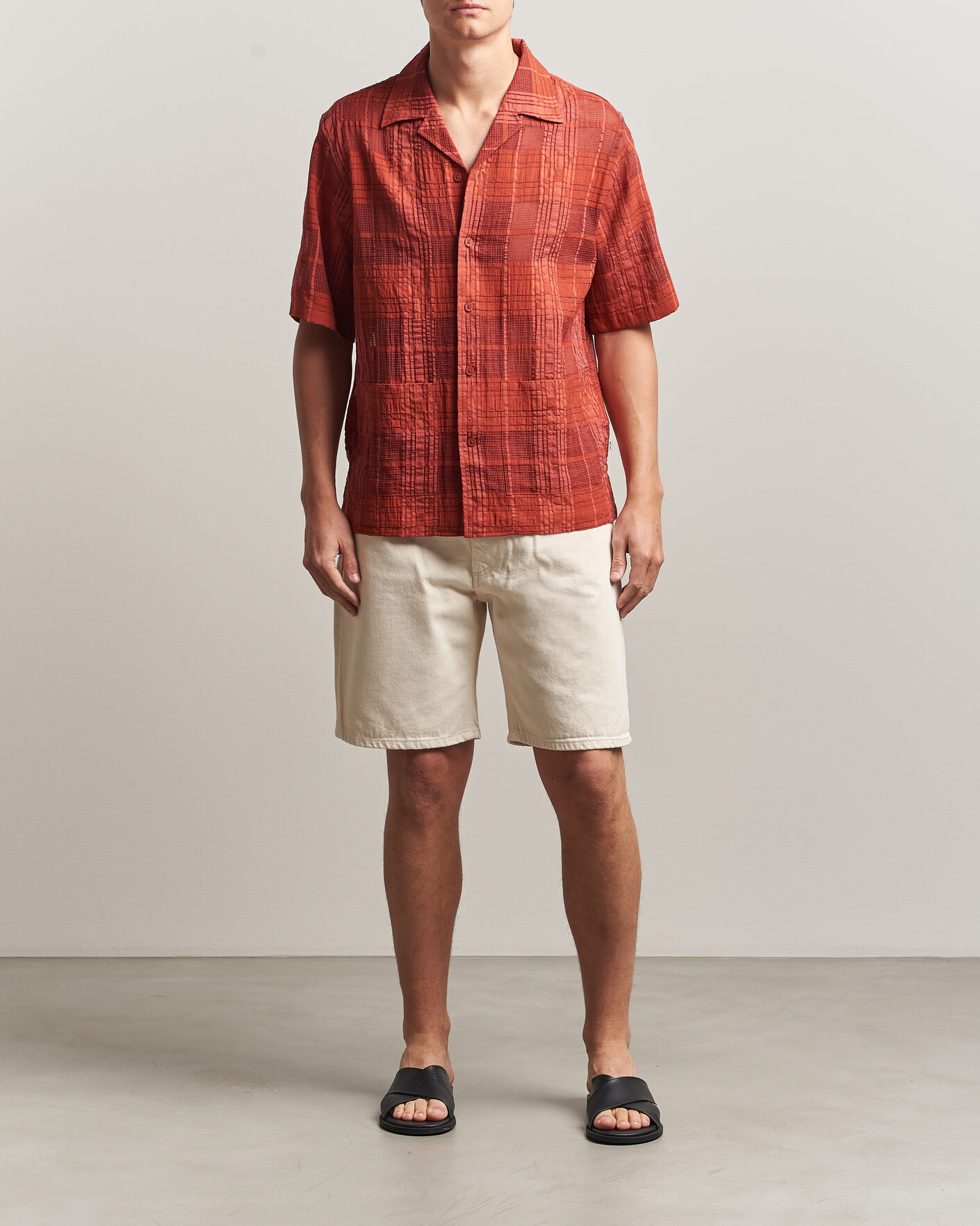 Homme | Chemises | NN07 | Ben Short Sleeve Shirt Sienna Heat