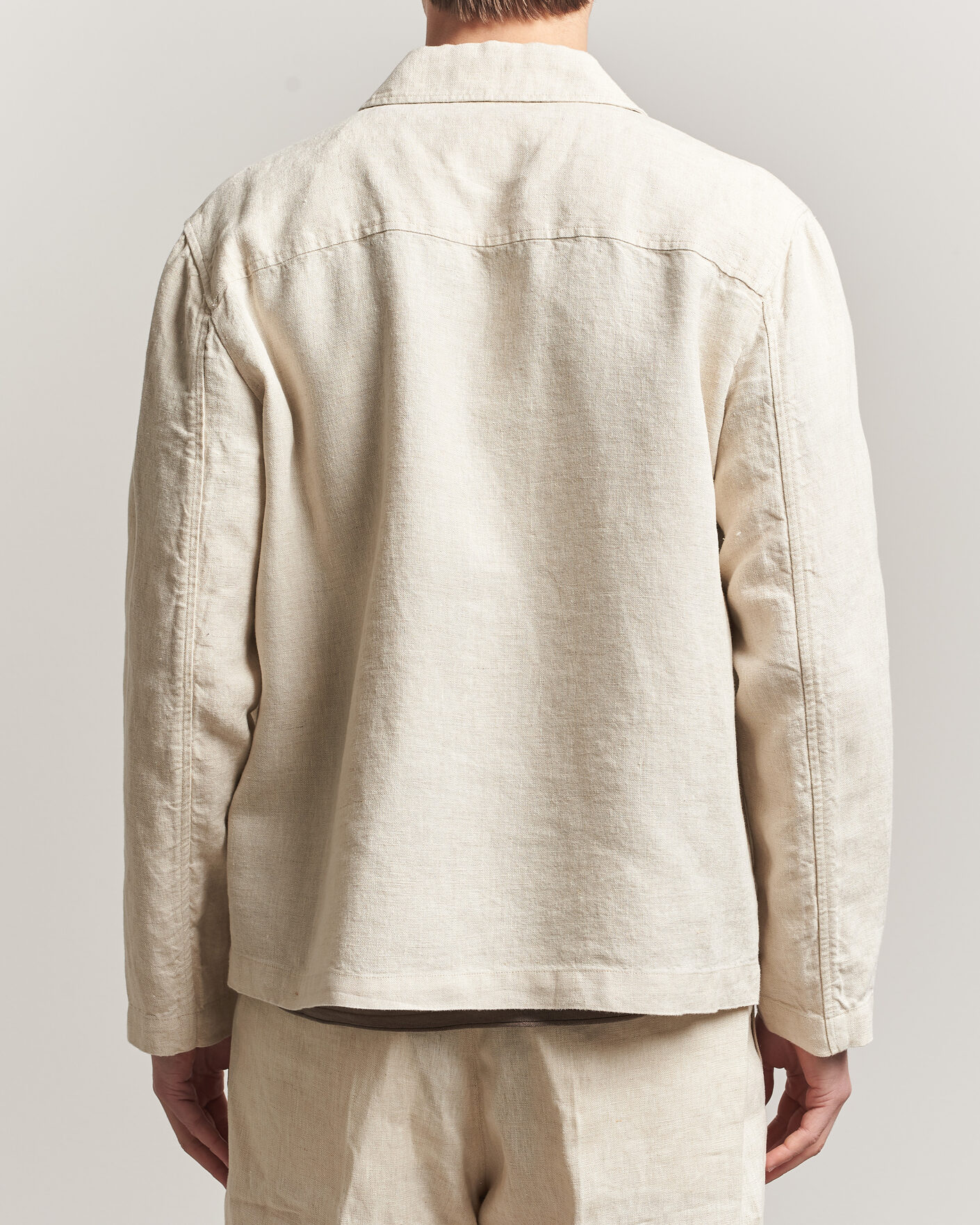 Heren | Overhemden | NN07 | Morgan Linen Overshirt Oat