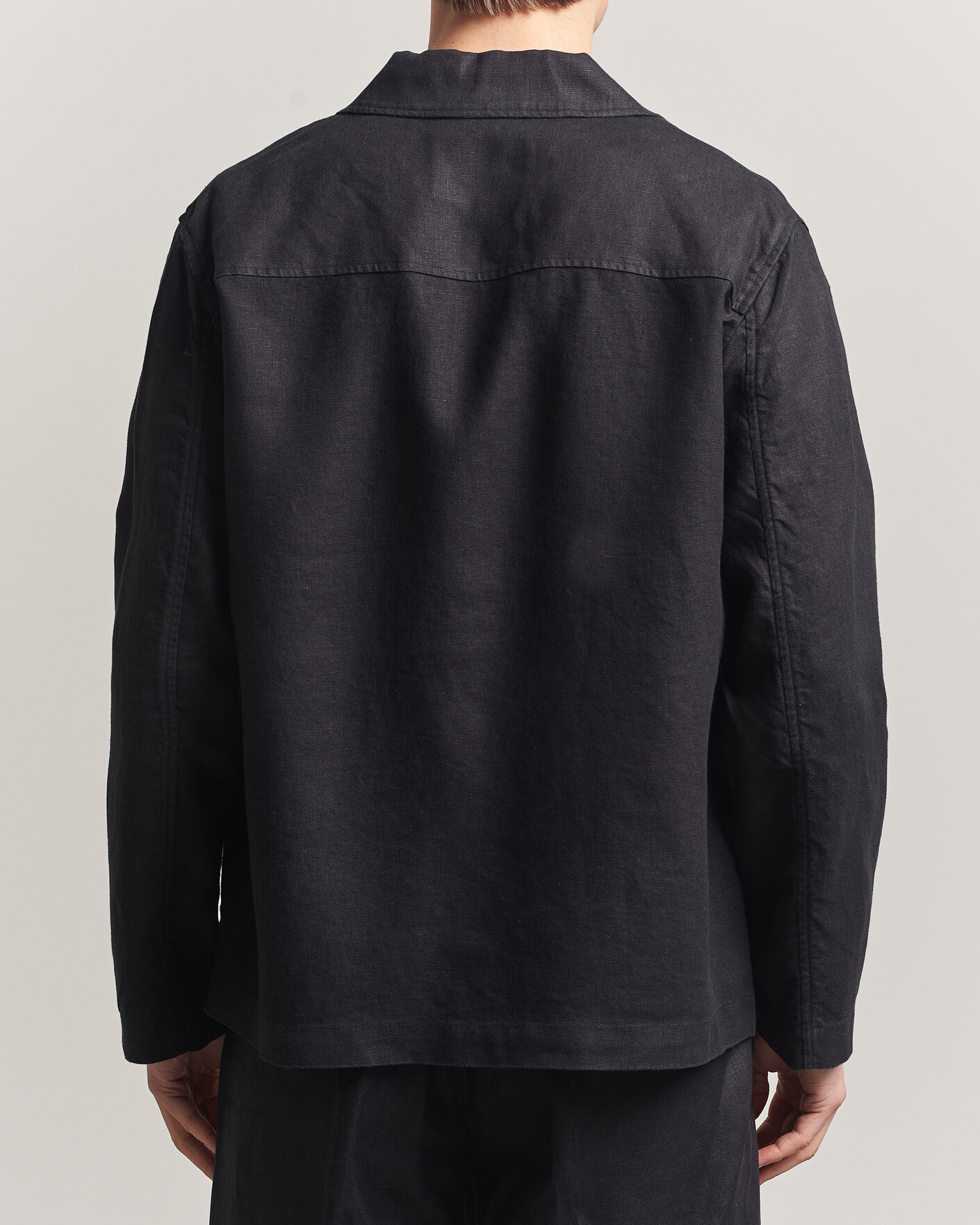 Heren | Overhemden | NN07 | Morgan Linen Overshirt Black
