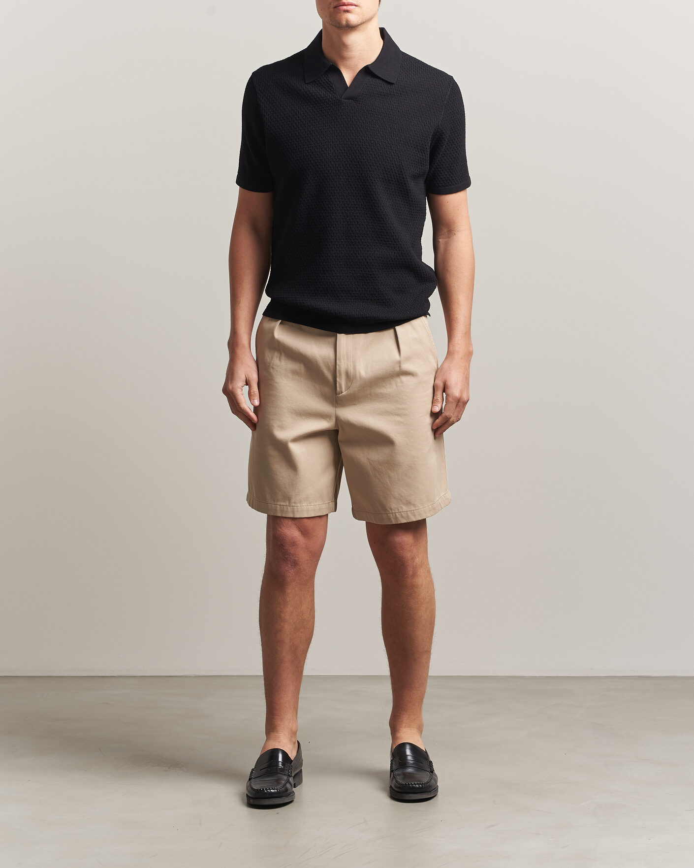 Homme | Polos | NN07 | Paul Knitted Polo Black