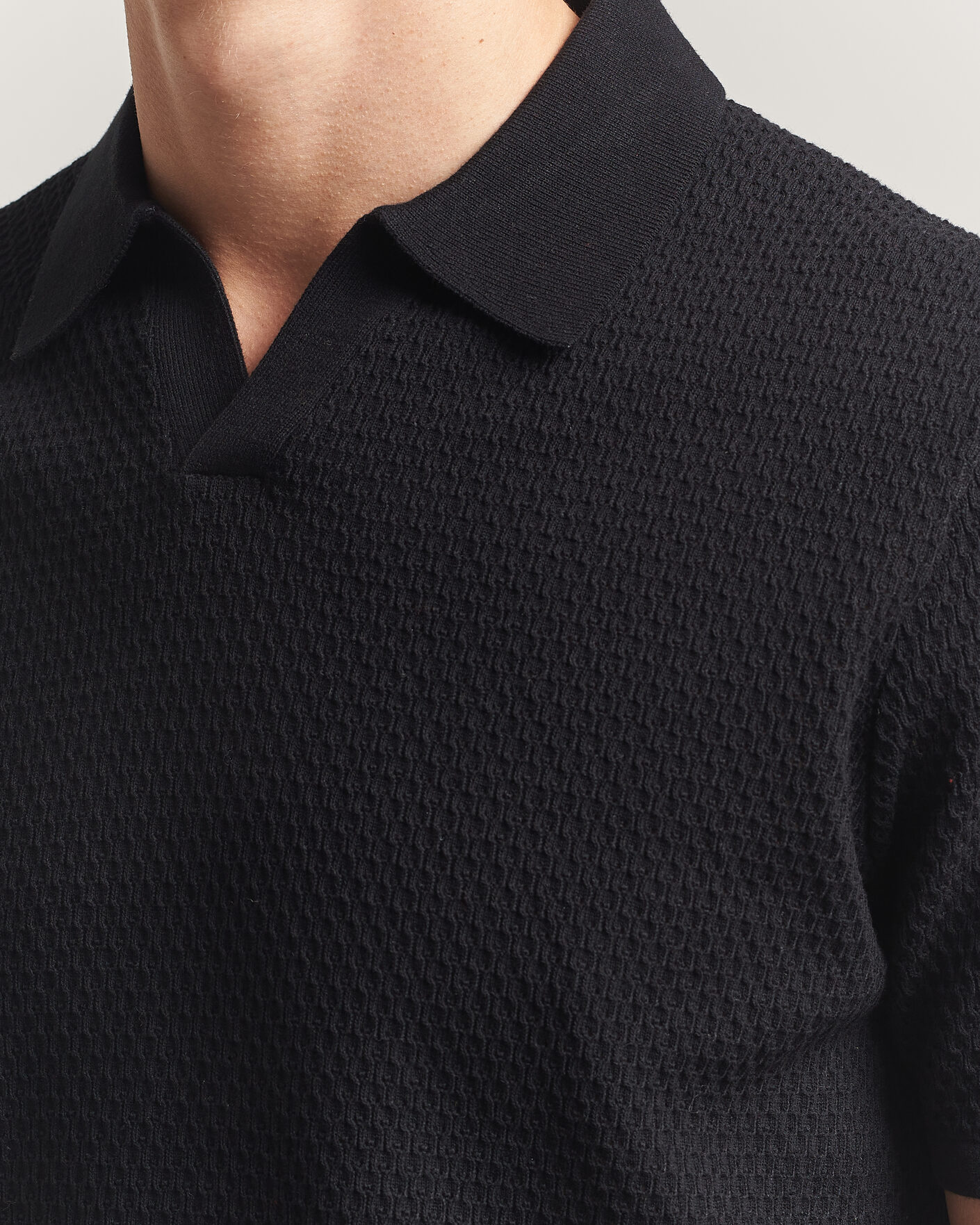 Homme | Polos | NN07 | Paul Knitted Polo Black
