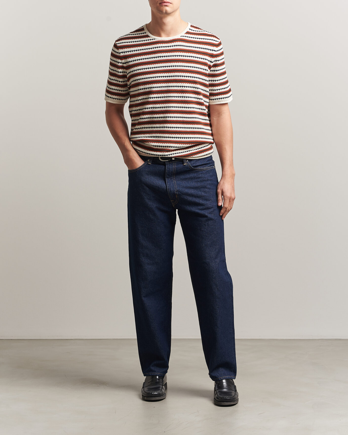 Homme | T-shirts | NN07 | Bari Knitted Striped T-Shirt Multi