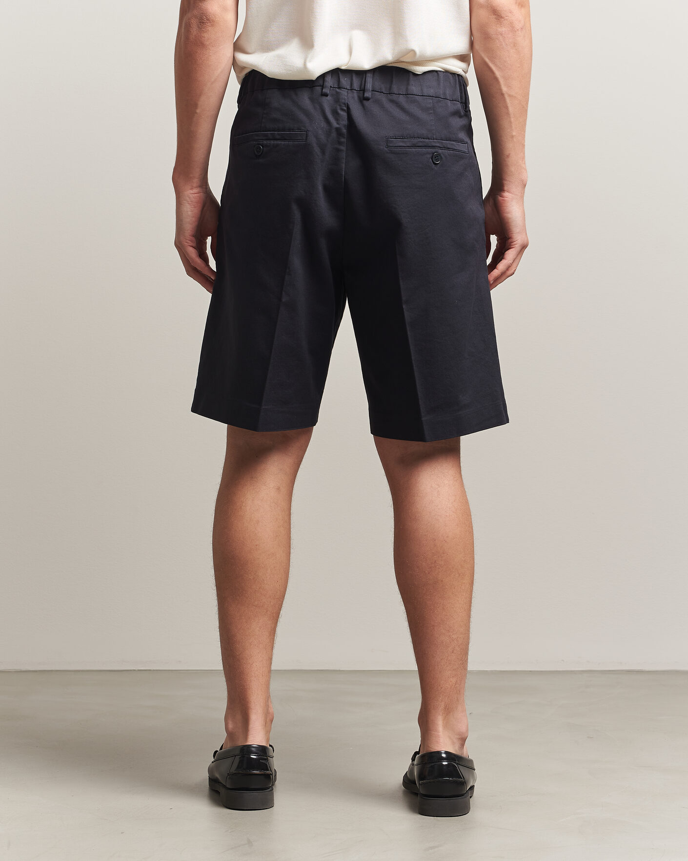 Heren | Korte broek | NN07 | Kay Relaxed Fit Cotton Drawstring Shorts Navy Blue