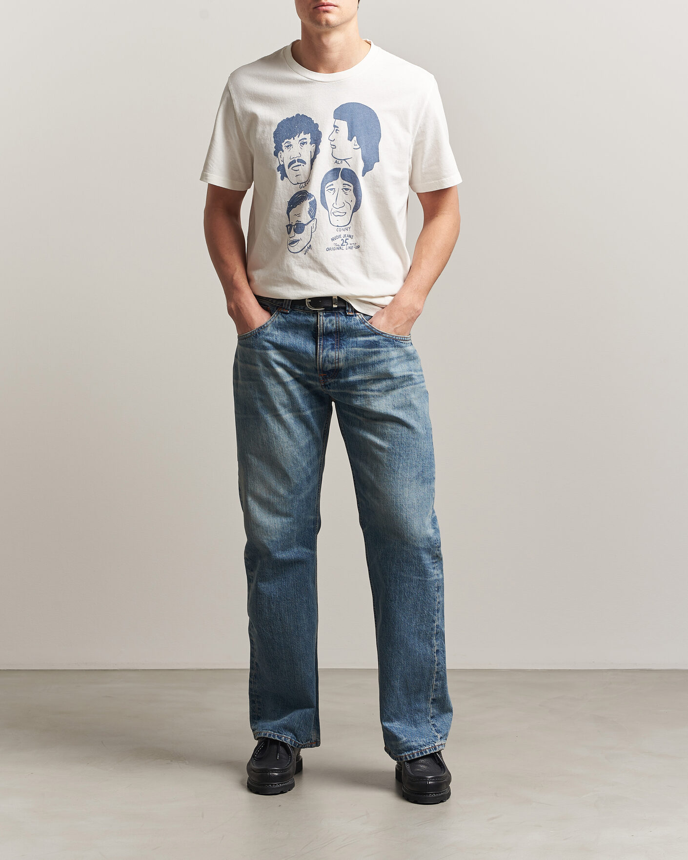 Heren | Jeans | Nudie Jeans | Regular Alf Jeans Silver Tracks