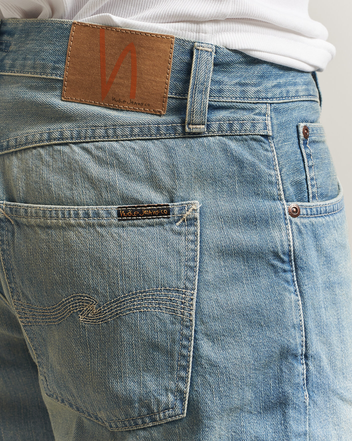 Homme | Shorts | Nudie Jeans | Seth Denim Shorts Drift Wood Light Blue