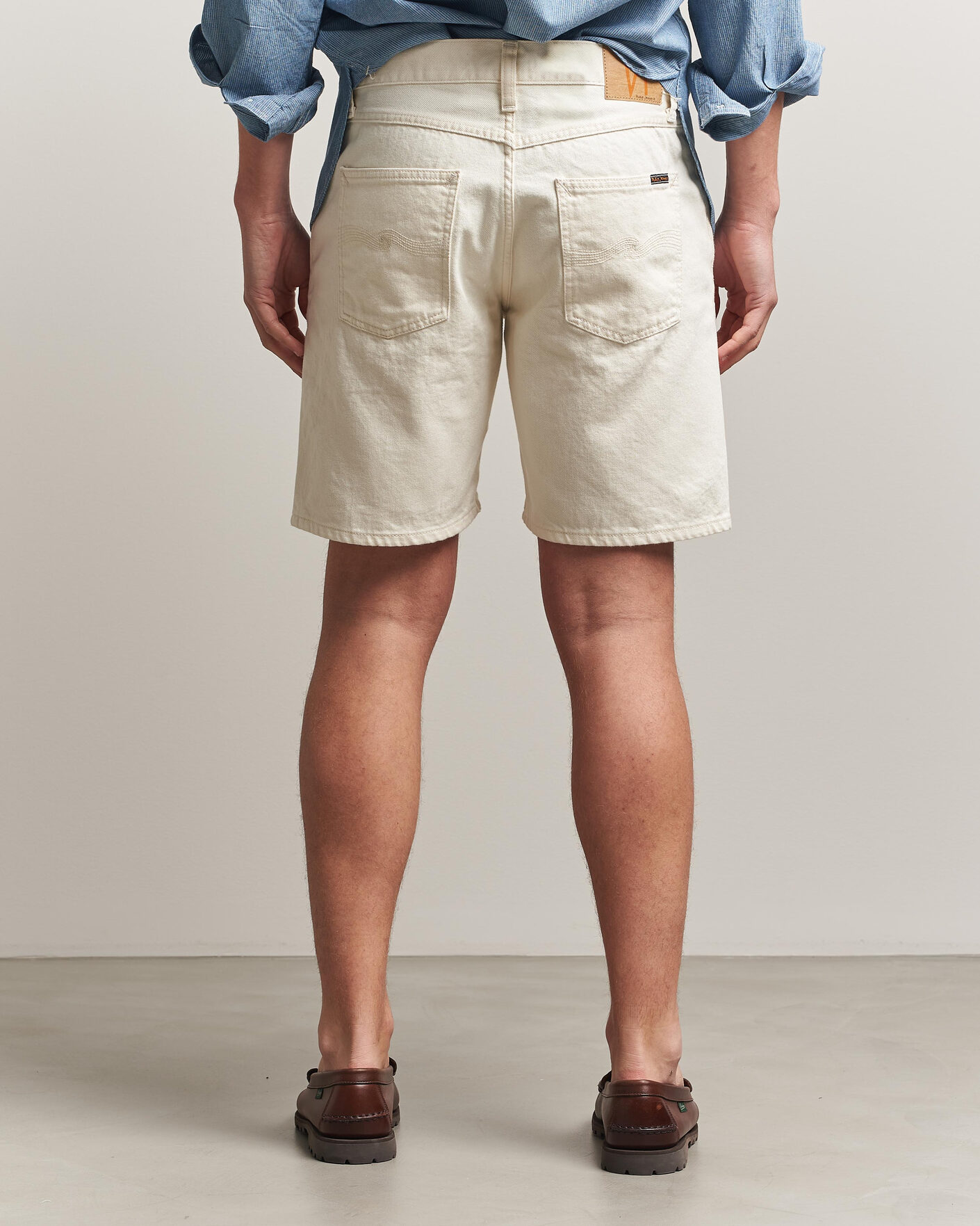 Heren | Korte broek | Nudie Jeans | Seth Denim Shorts Everivory