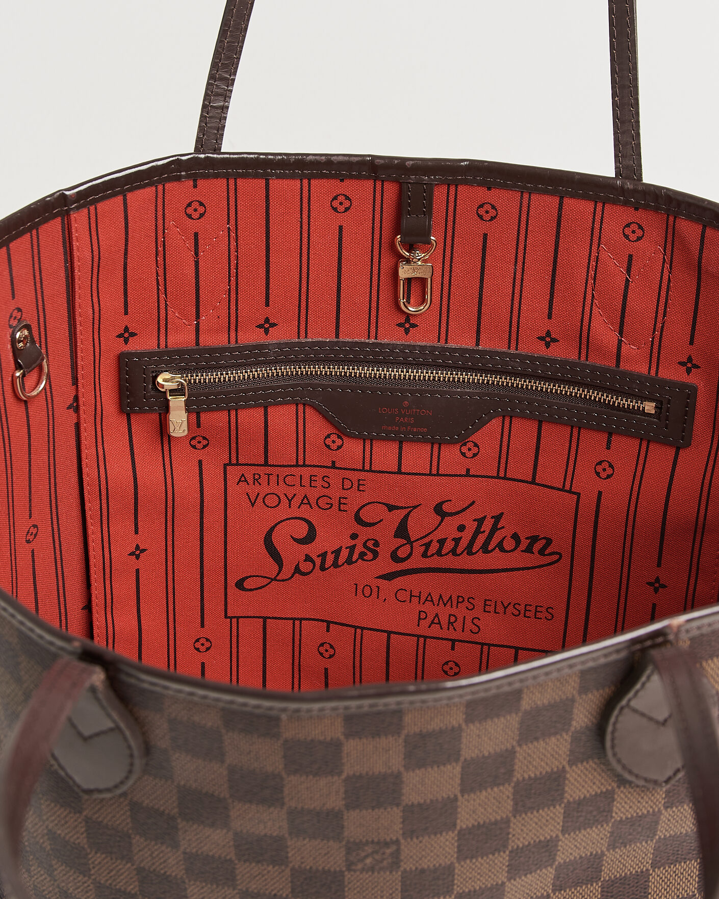 Homme | Pre-Owned & Vintage Bags | Louis Vuitton Pre-Owned | Neverfull MM Damier Ebene