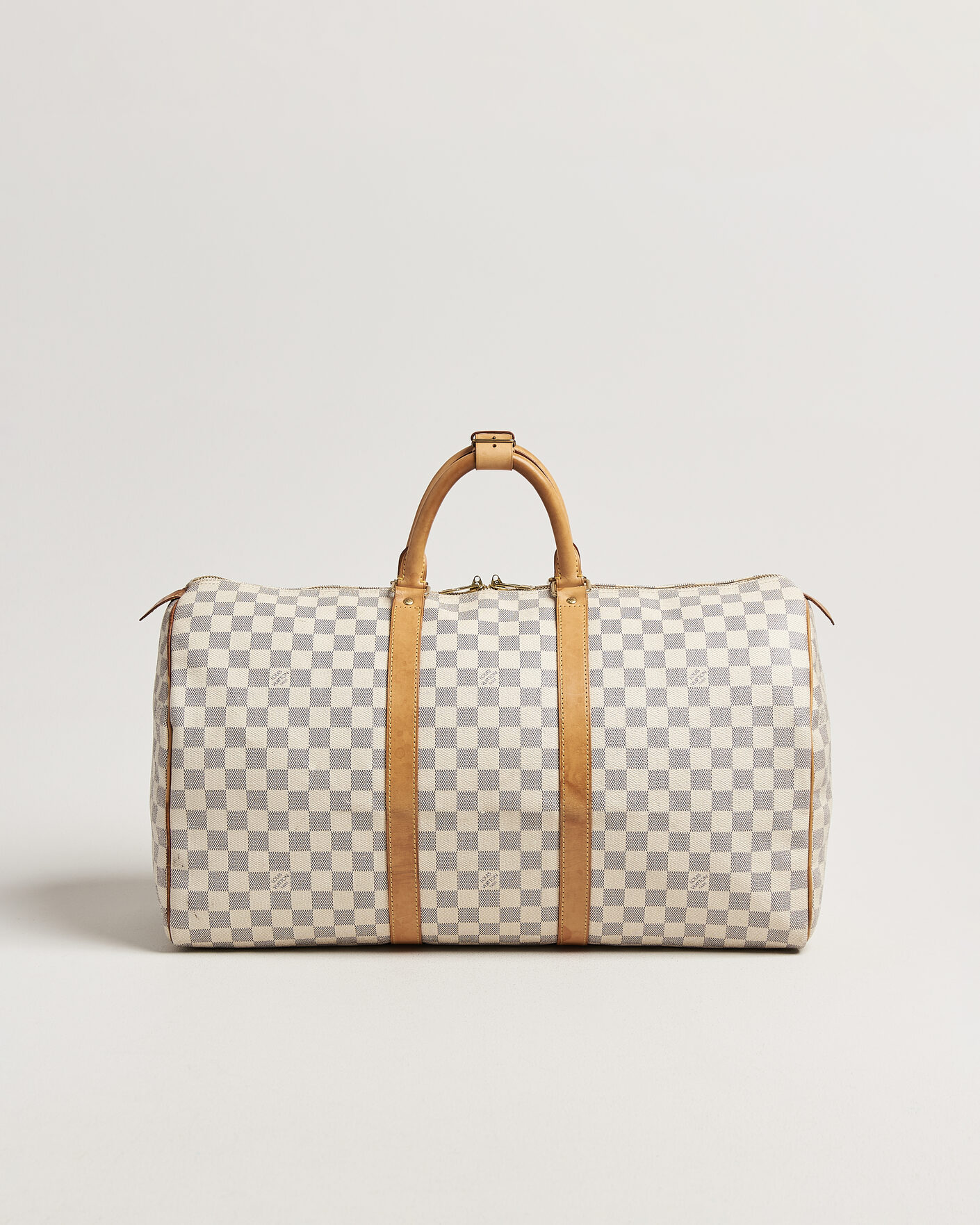 Heren | Pre-Owned & Vintage Bags | Louis Vuitton Pre-Owned | Keepall 50 Damier Azur