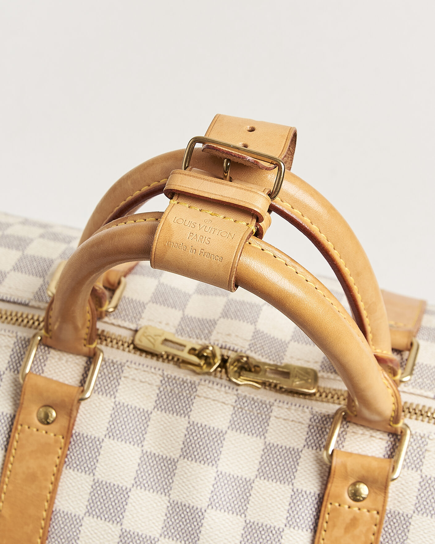 Heren | Pre-Owned & Vintage Bags | Louis Vuitton Pre-Owned | Keepall 50 Damier Azur