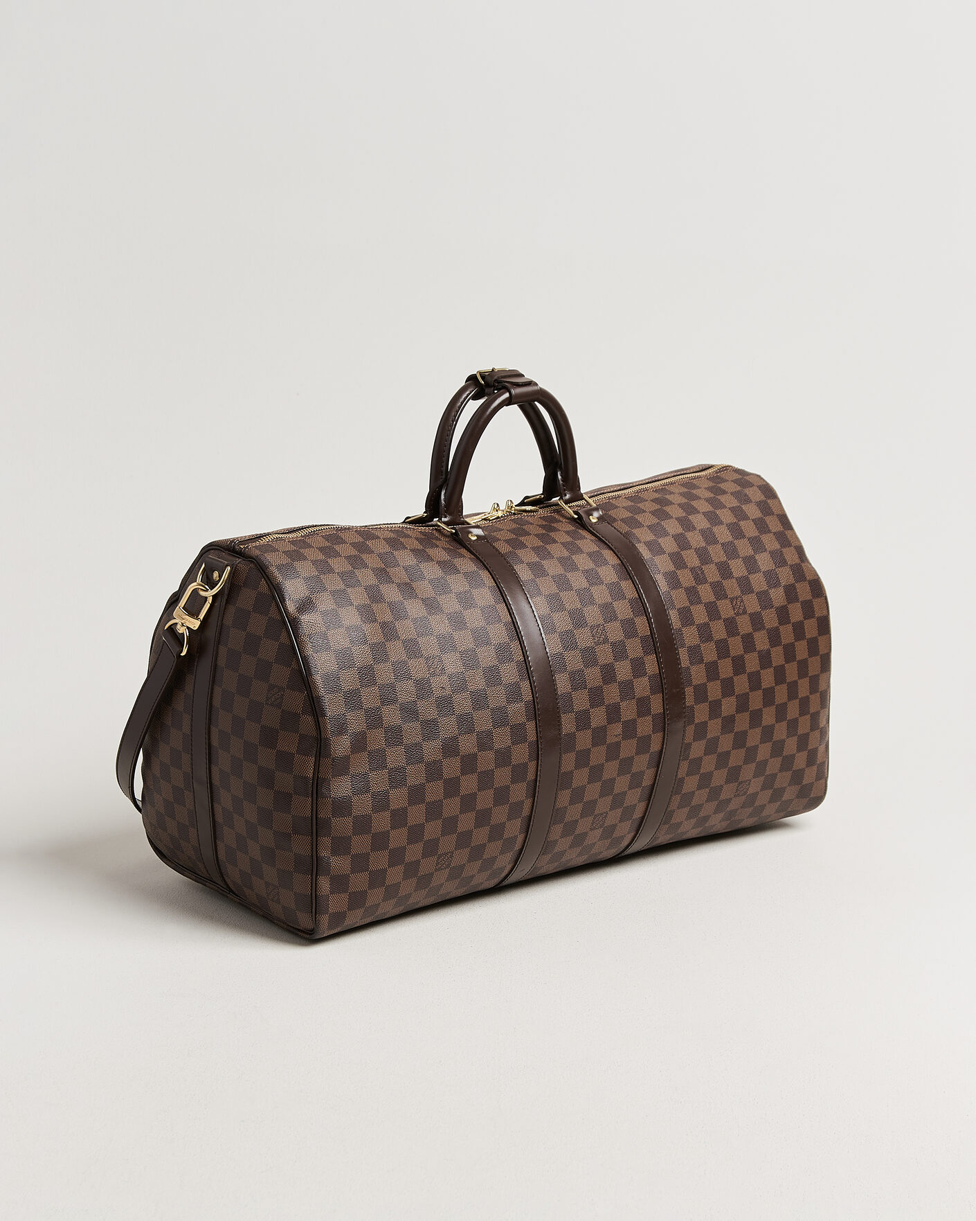 Homme | Pre-Owned & Vintage Bags | Louis Vuitton Pre-Owned | Keepall 55 Bandouliére Damier Ebene