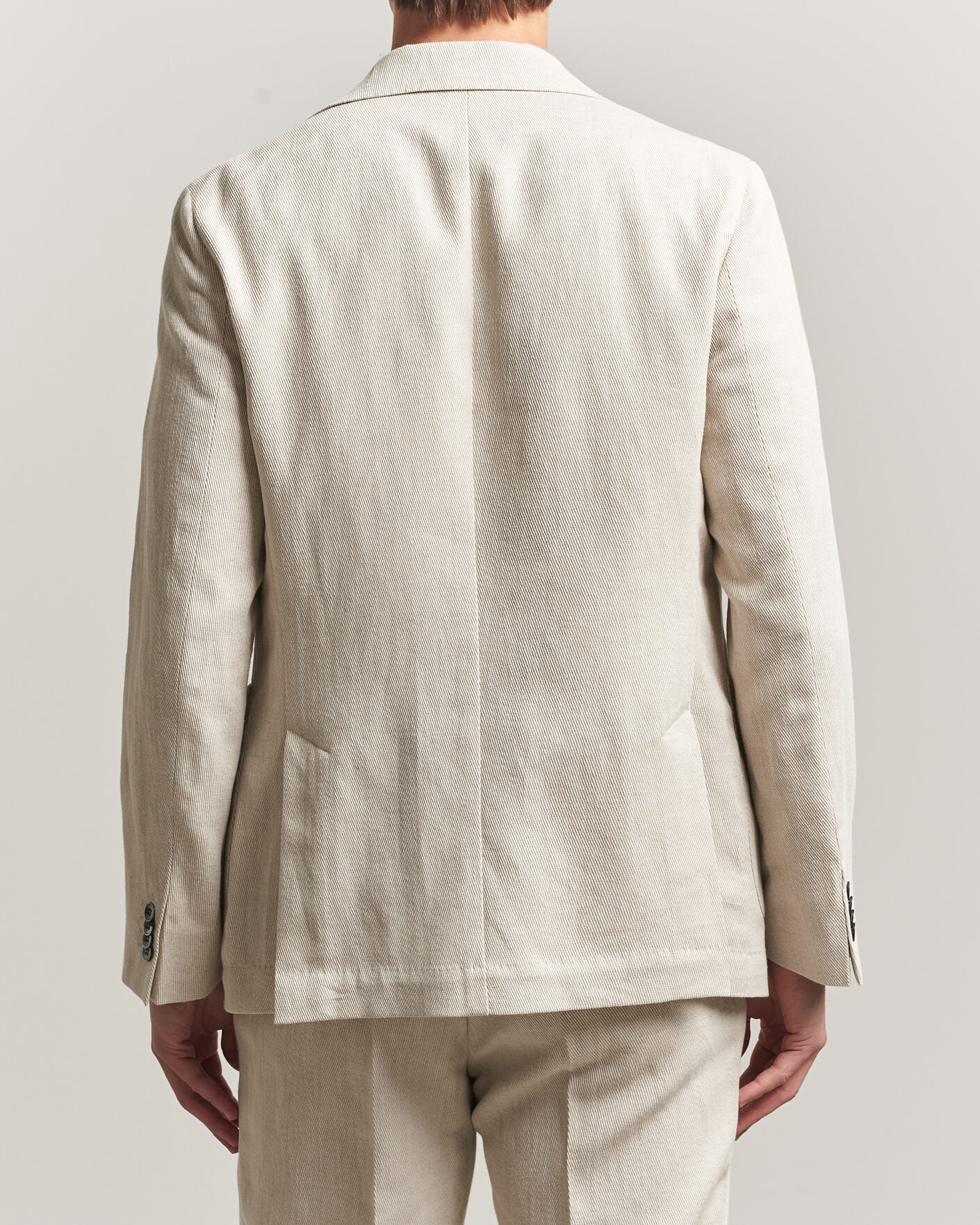 Heren | Blazers | Oscar Jacobson | Ferry Patch Cotton/Linen Blazer Off White